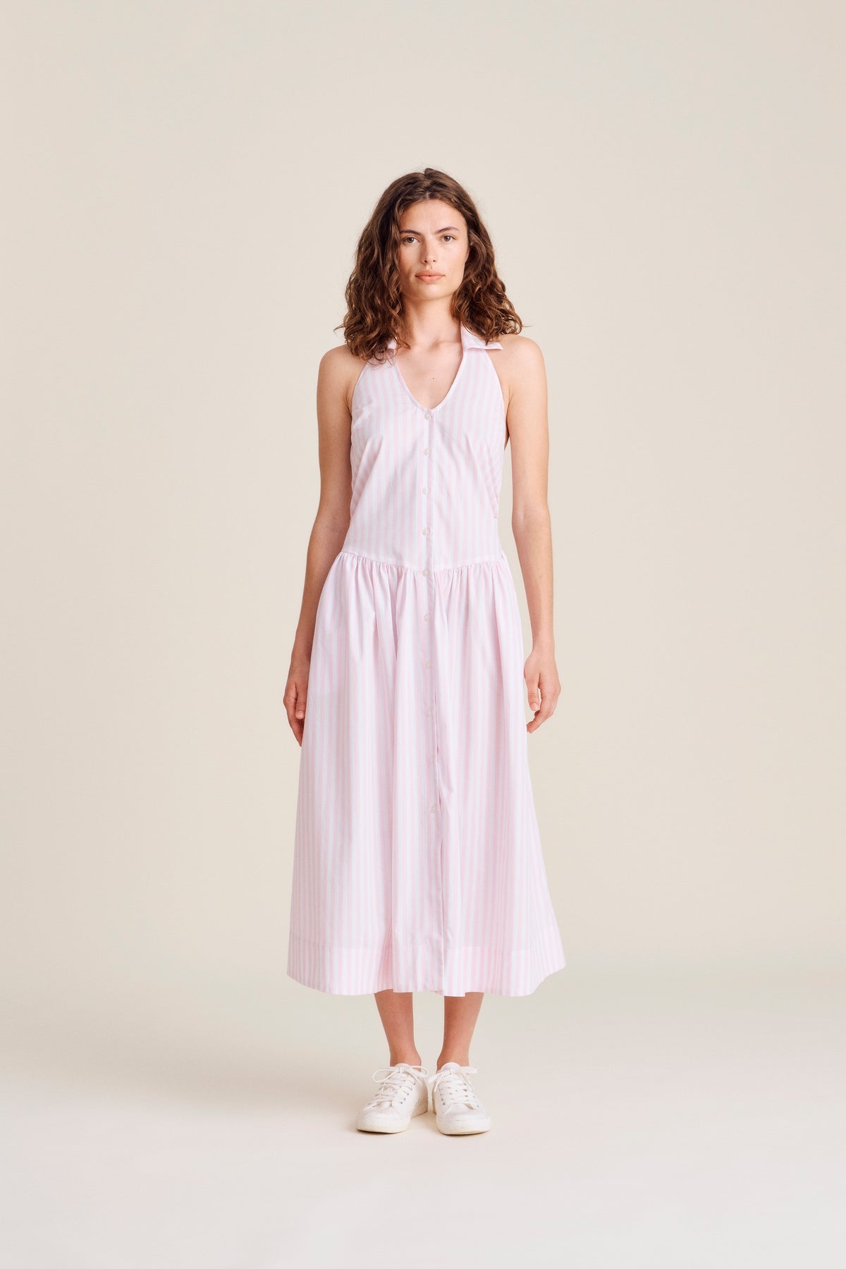 Guanta Dress - Pink Stripe