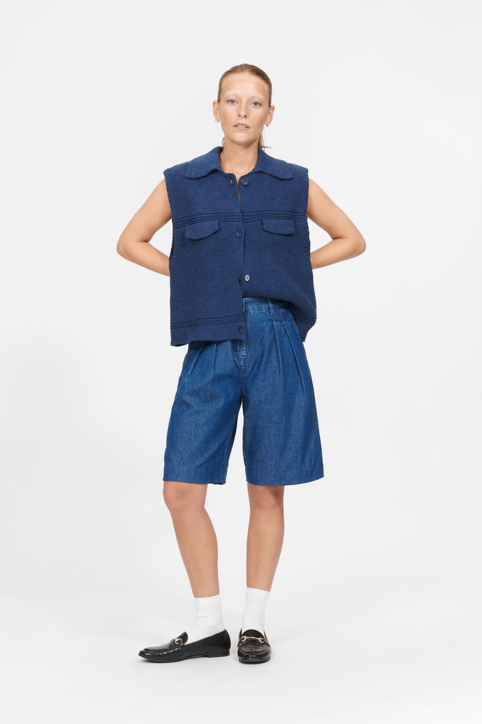 nué notes Hamburg Shorts SHORTS & SKIRTS 406 Denim Blue