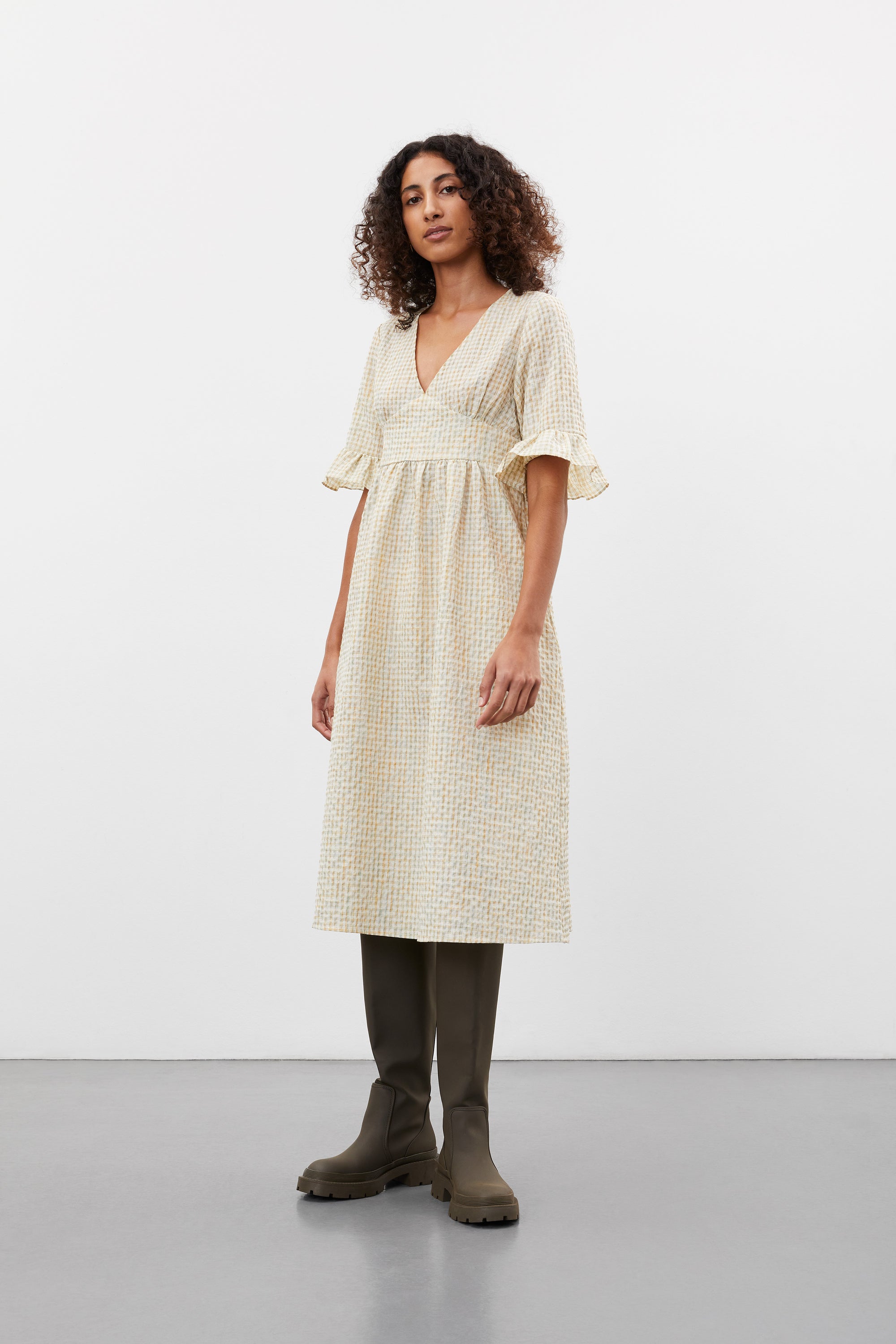 nué notes Hudson Dress - Yellow Cream DRESSES 103 Yellow Cream