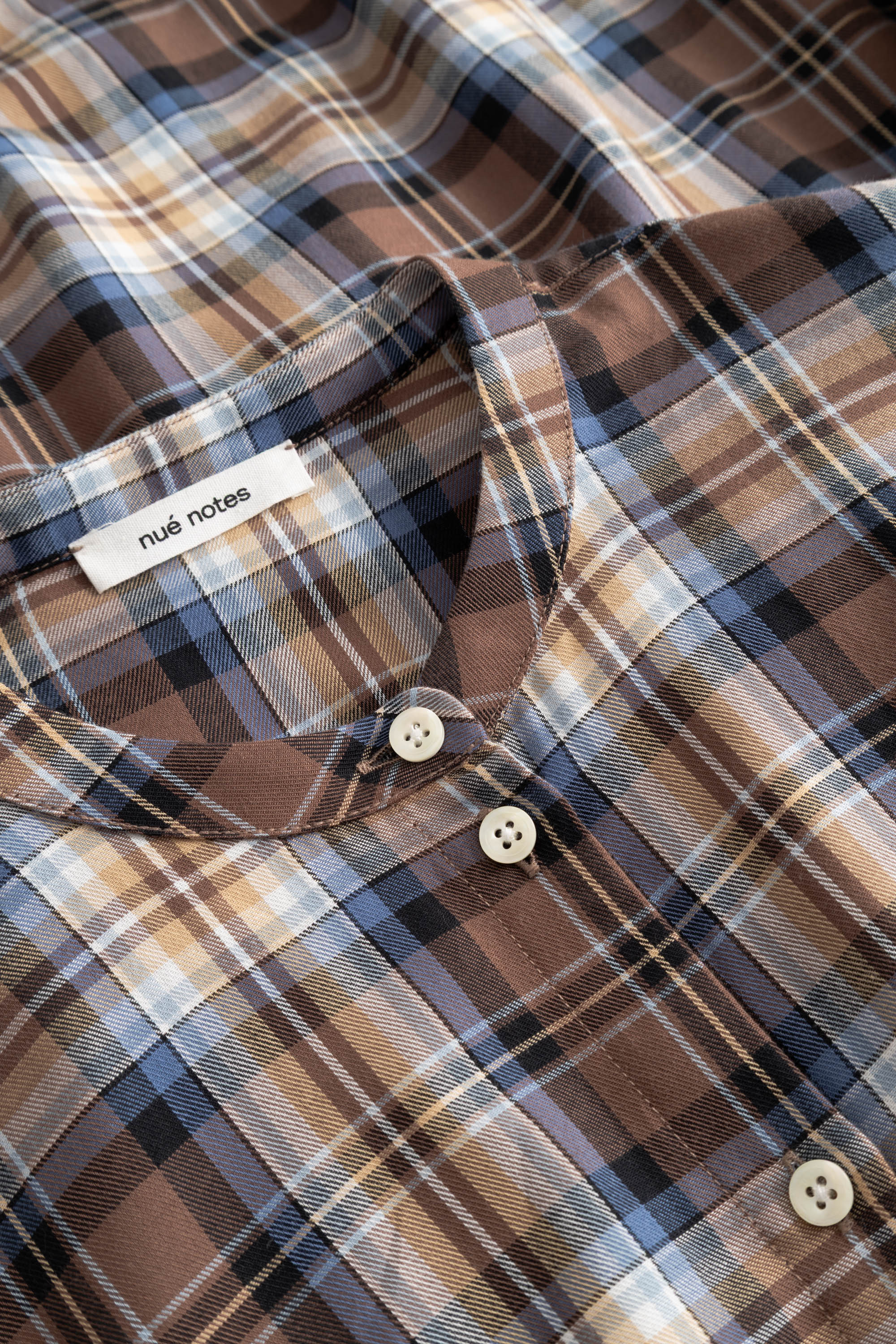 nué notes Jakar Dress Dresses 762 Camel Blue Tartan