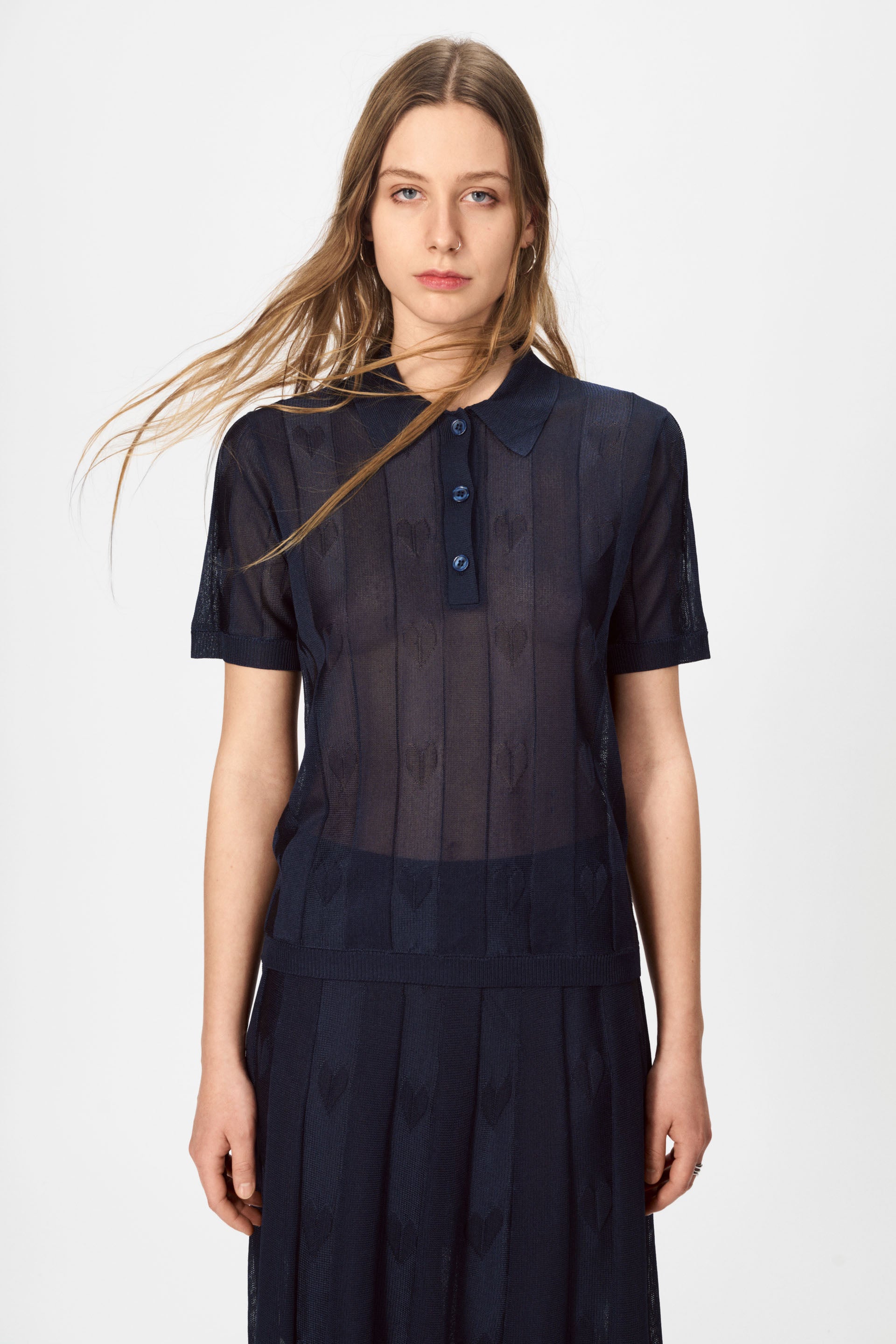 nué notes Jed Poloshirt Polo Shirts 499 Navy
