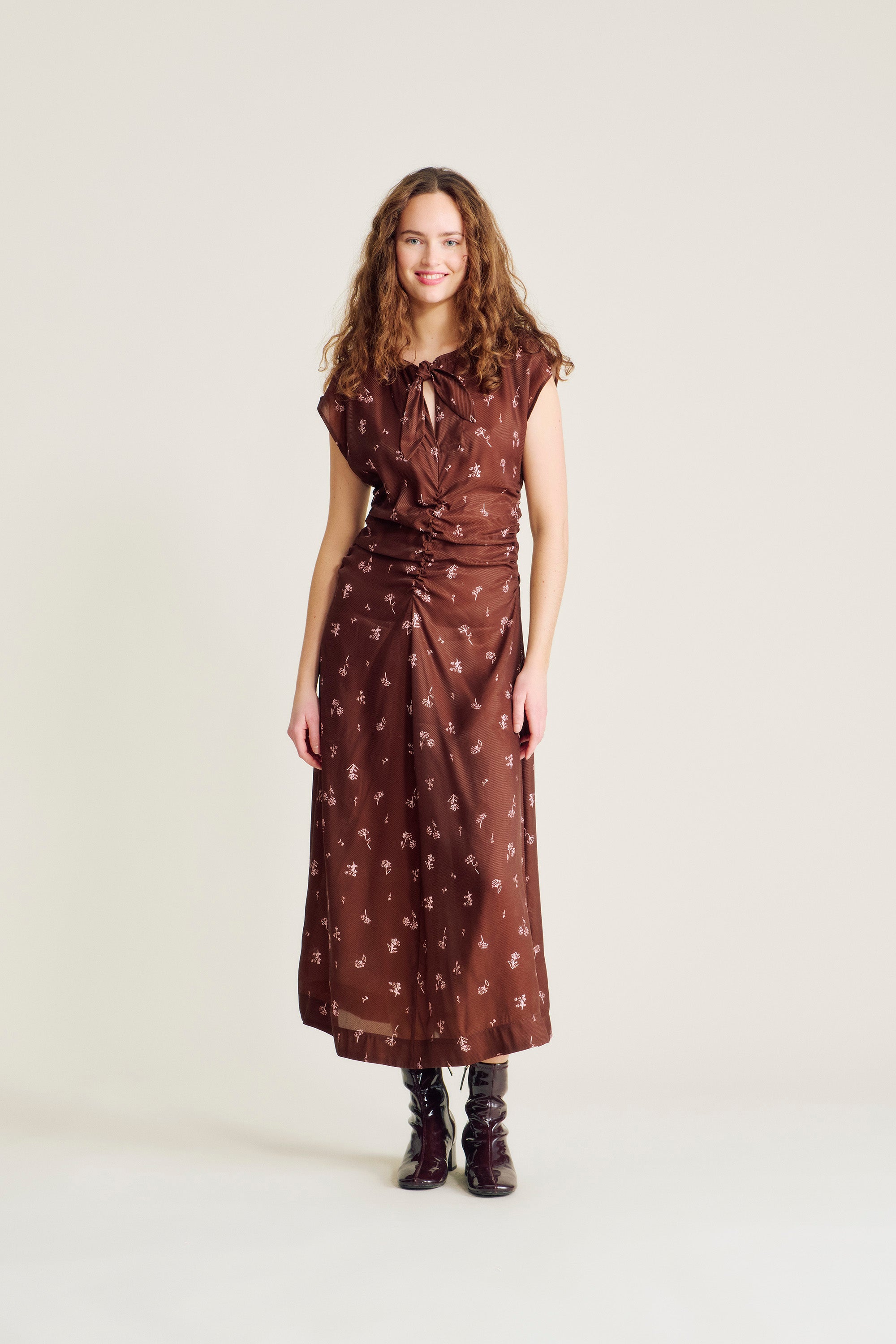 nué notes Juneau Dress Dress 769 Potting Soil Floral