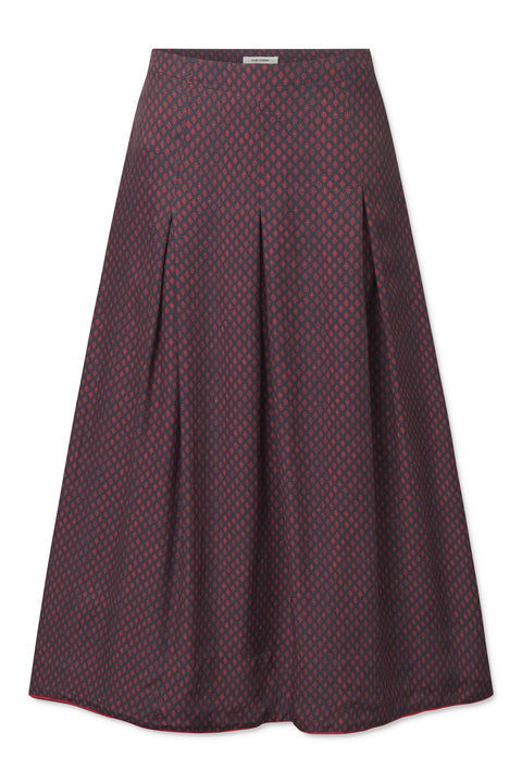 nué notes Kastoria Skirt Skirt 941 Scarf Red