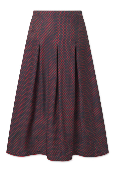 nué notes Kastoria Skirt Skirt 941 Scarf Red