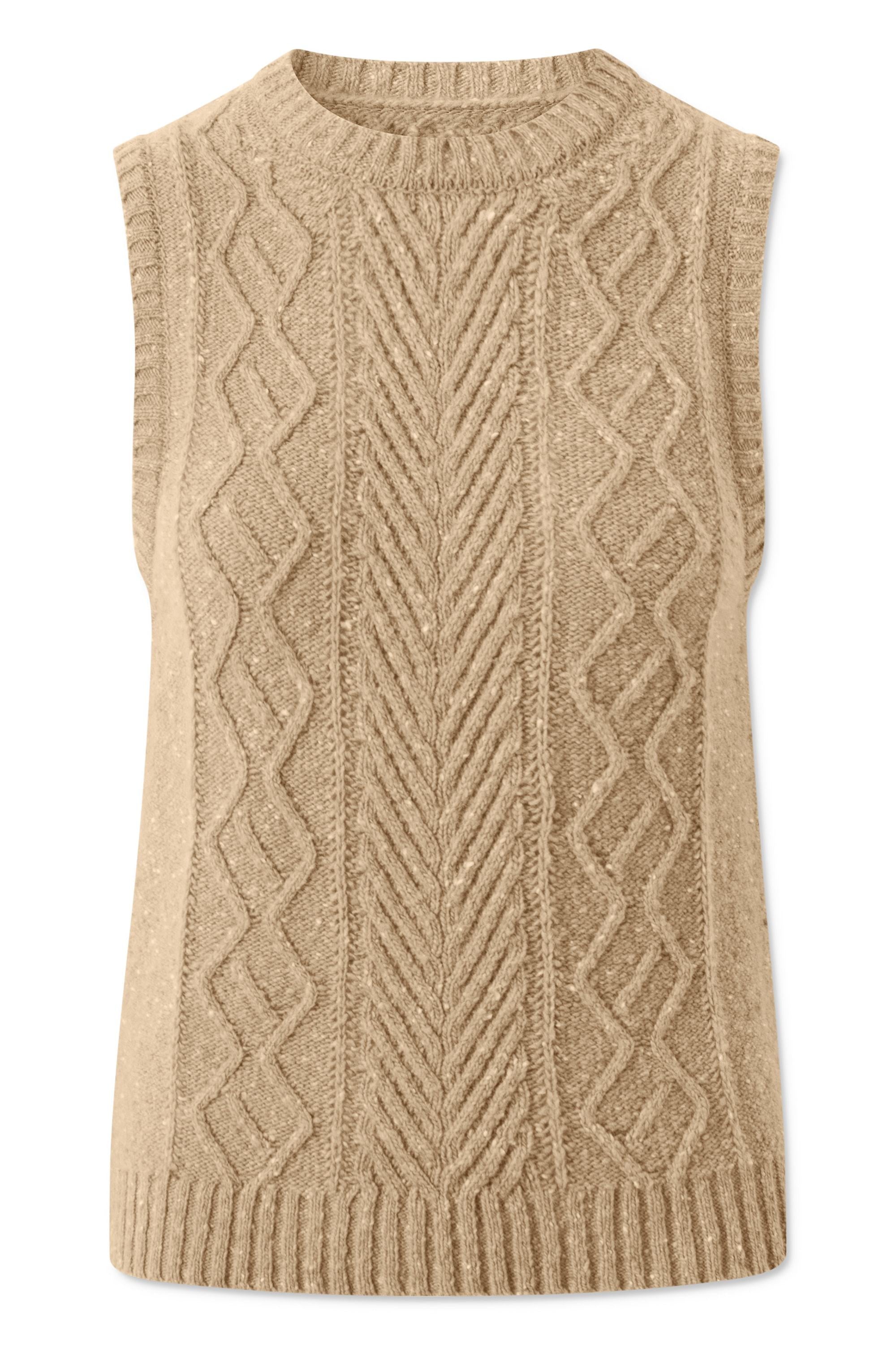 nué notes Khloe Vest - Taupe Grey KNITWEAR 727 Taupe Grey