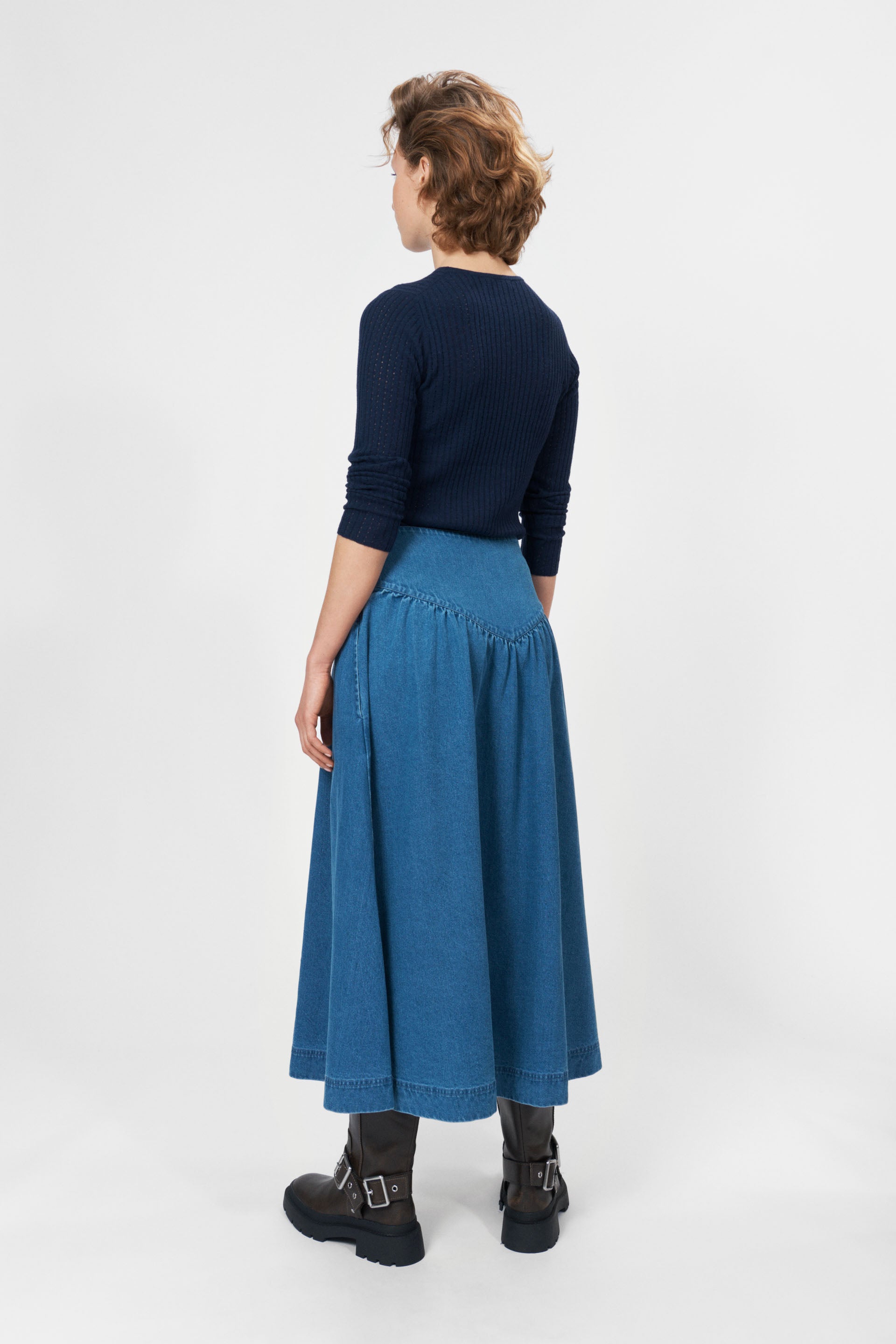 nué notes Korfu Skirt Skirt 402 Heavy Washed Denim