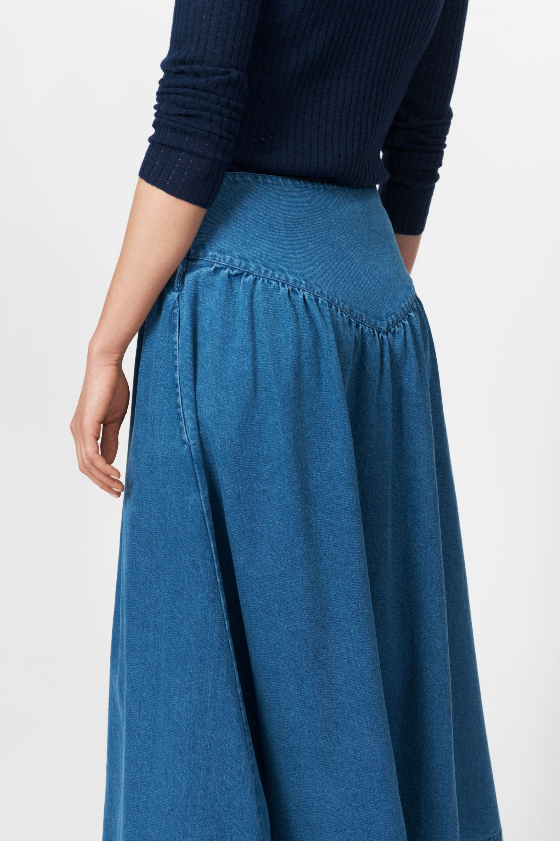 nué notes Korfu Skirt Skirt 402 Heavy Washed Denim