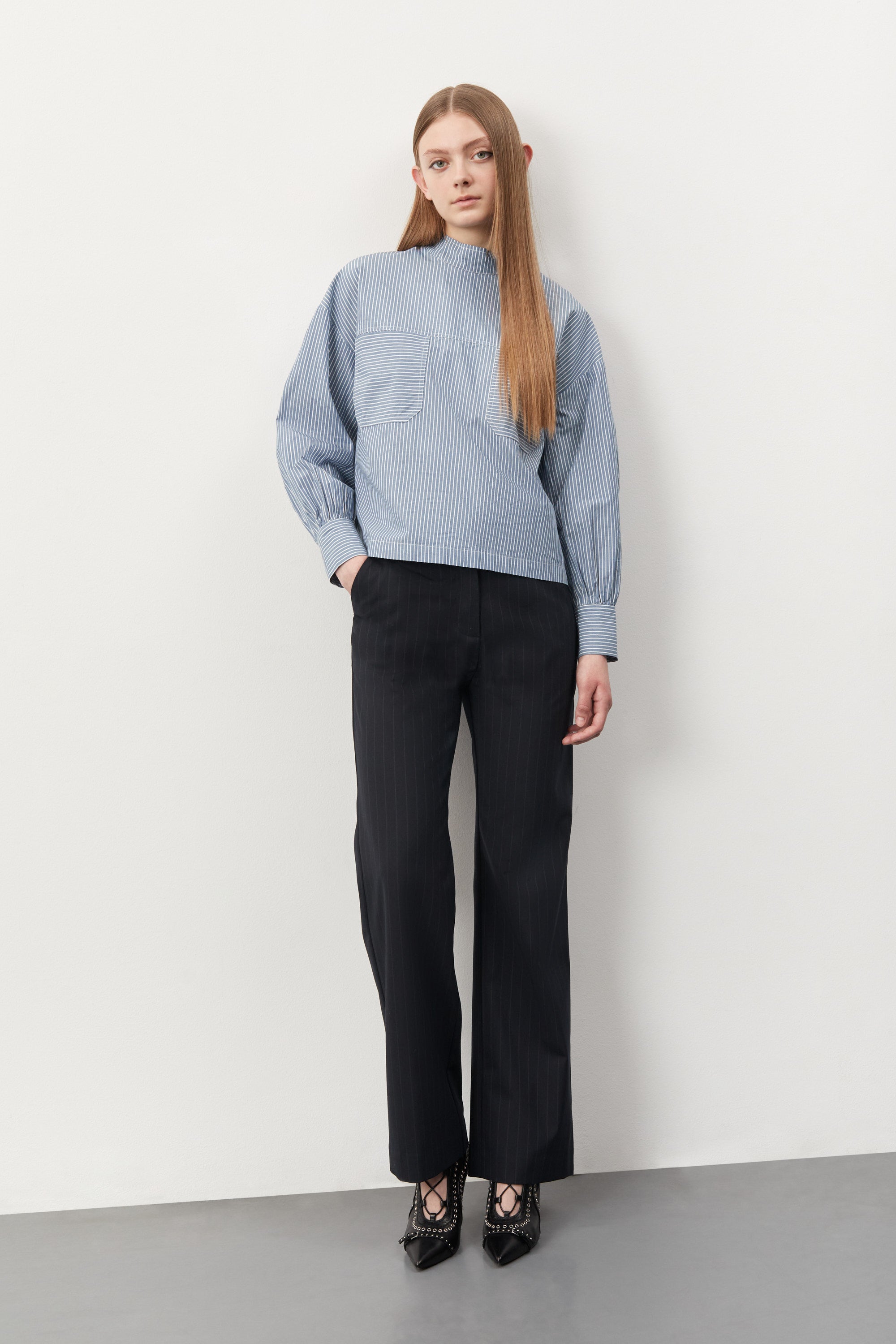 nué notes Ledger Pants - Navy  NAVY