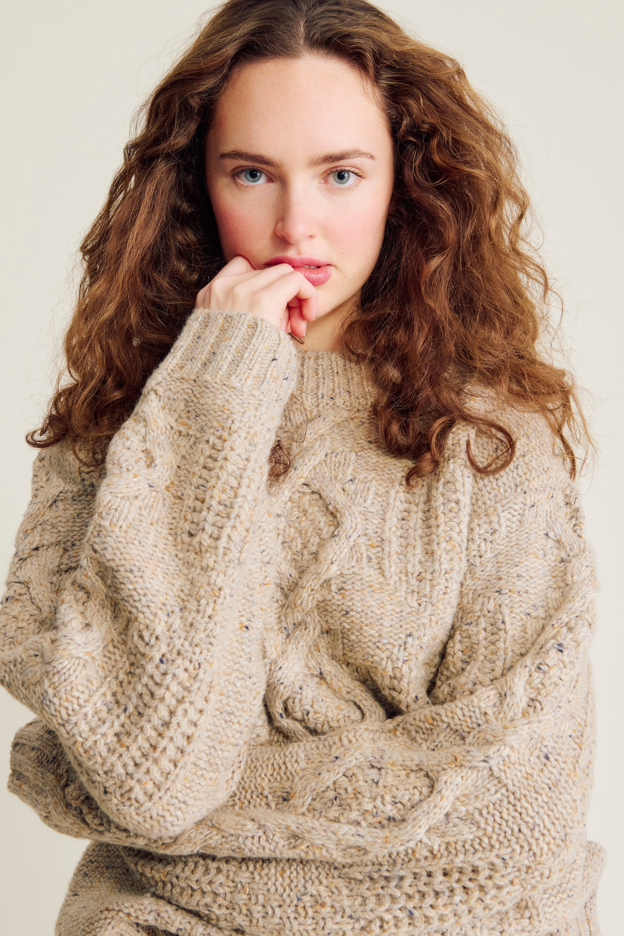 nué notes Leskino Crewneck Turtleneck 022 Oatmeal