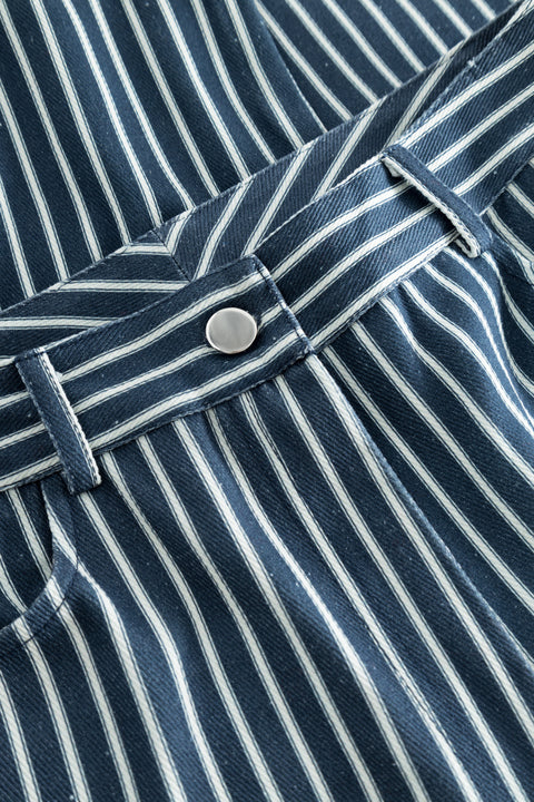 nué notes Logan Pants - Dark Blue Stripe  495 DARK BLUE STRIPE