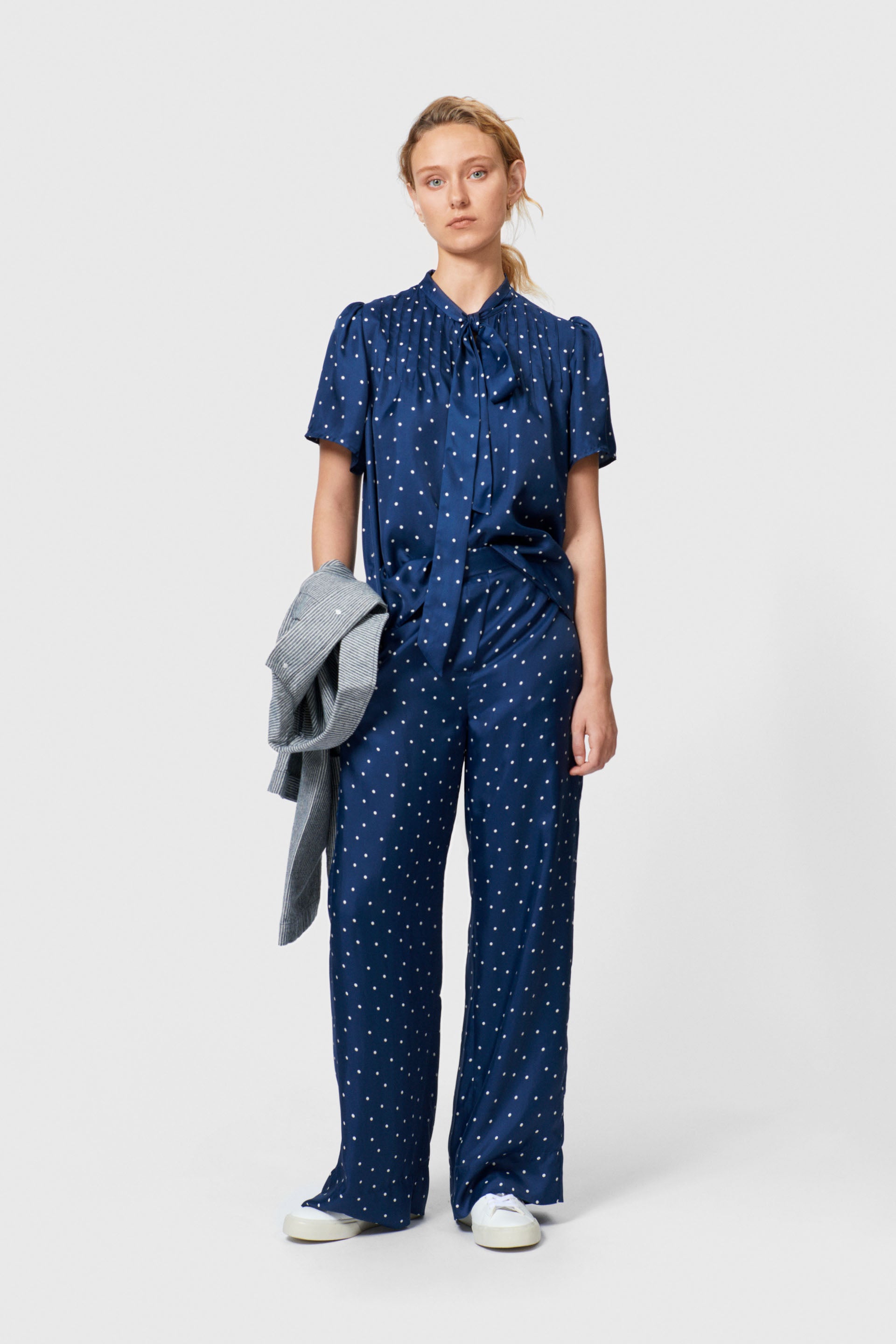 nué notes Lucas Blouse BLOUSES 947 Polka Navy