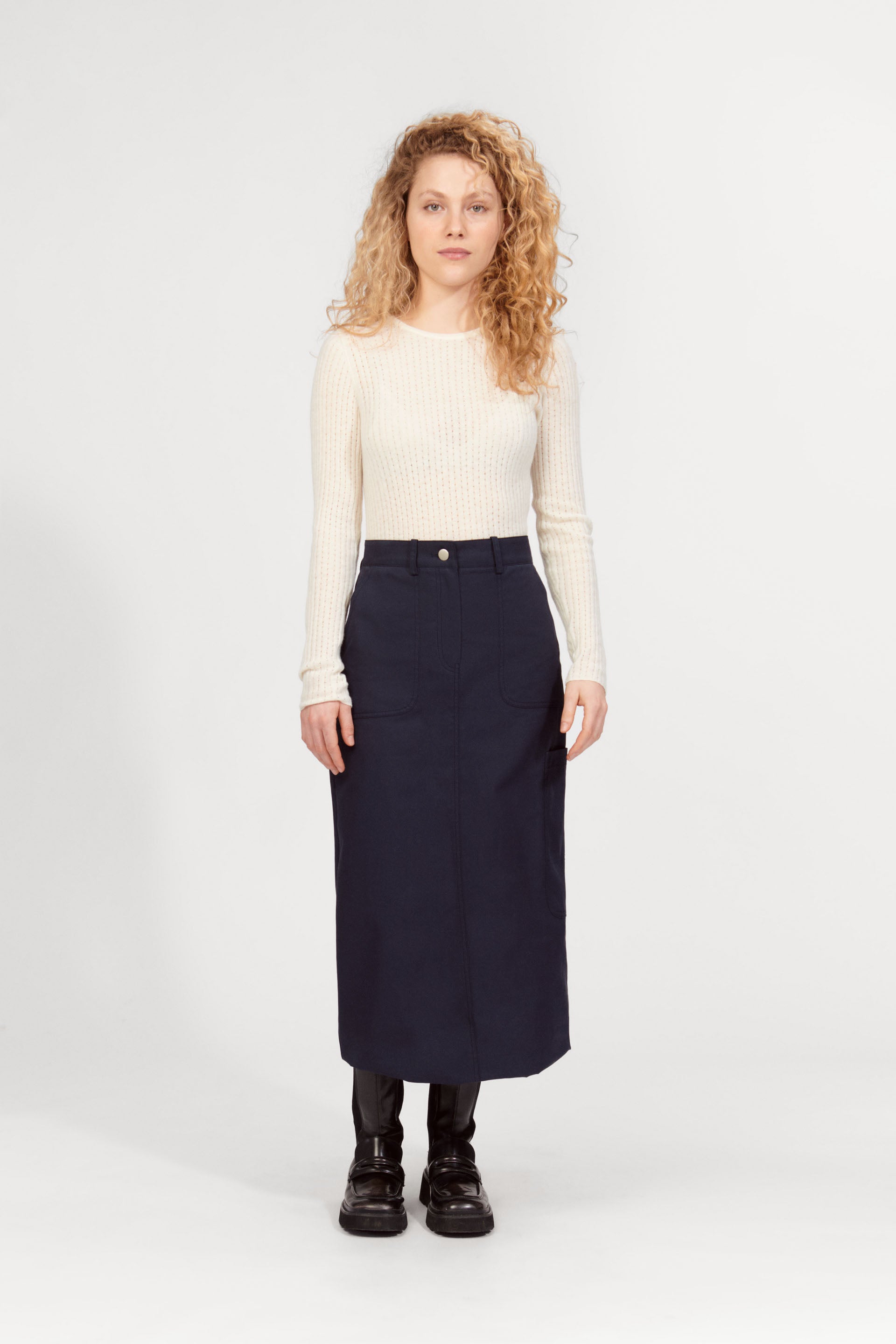 nué notes Magnus Knitwear 007 Egret