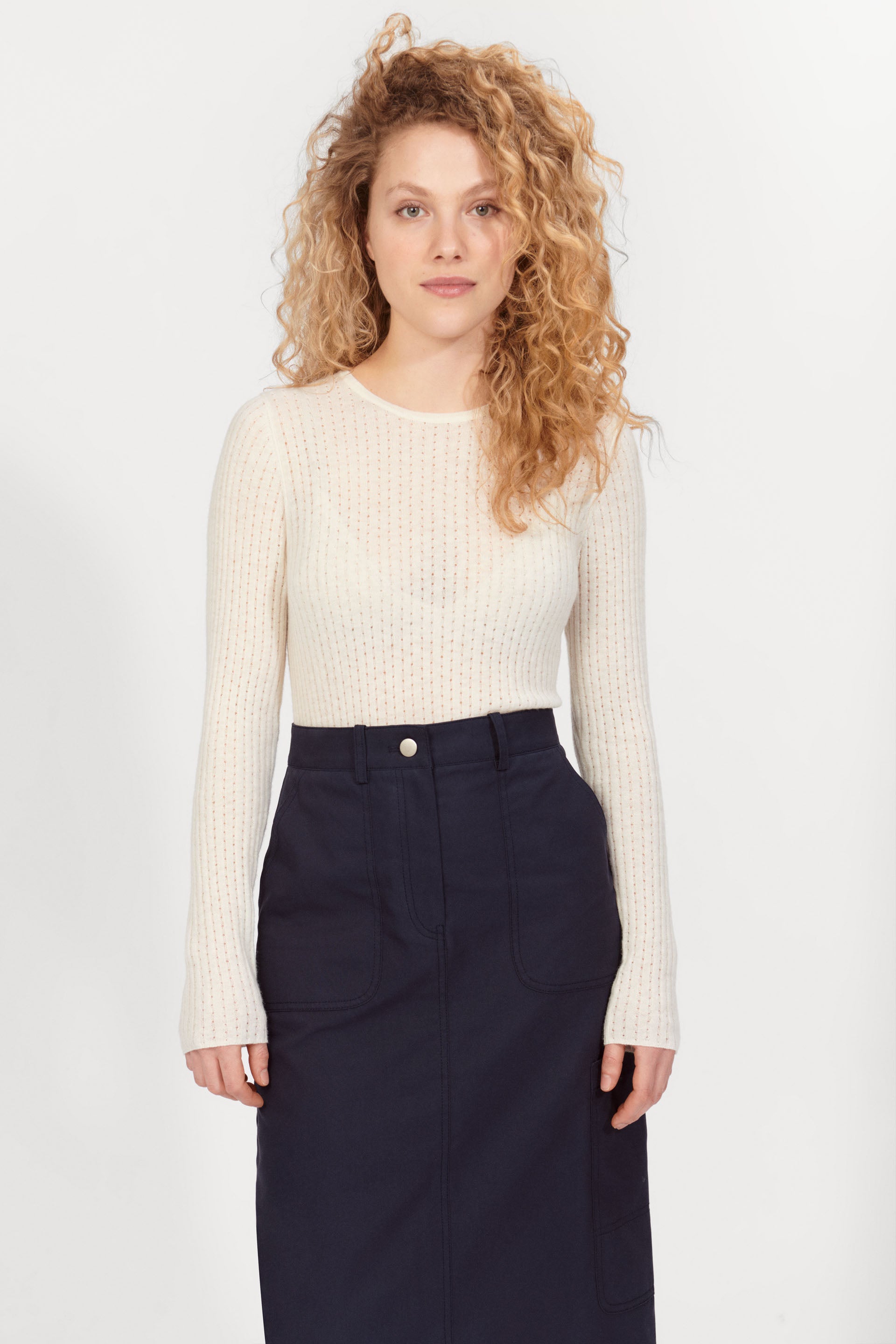 nué notes Magnus Knitwear 007 Egret