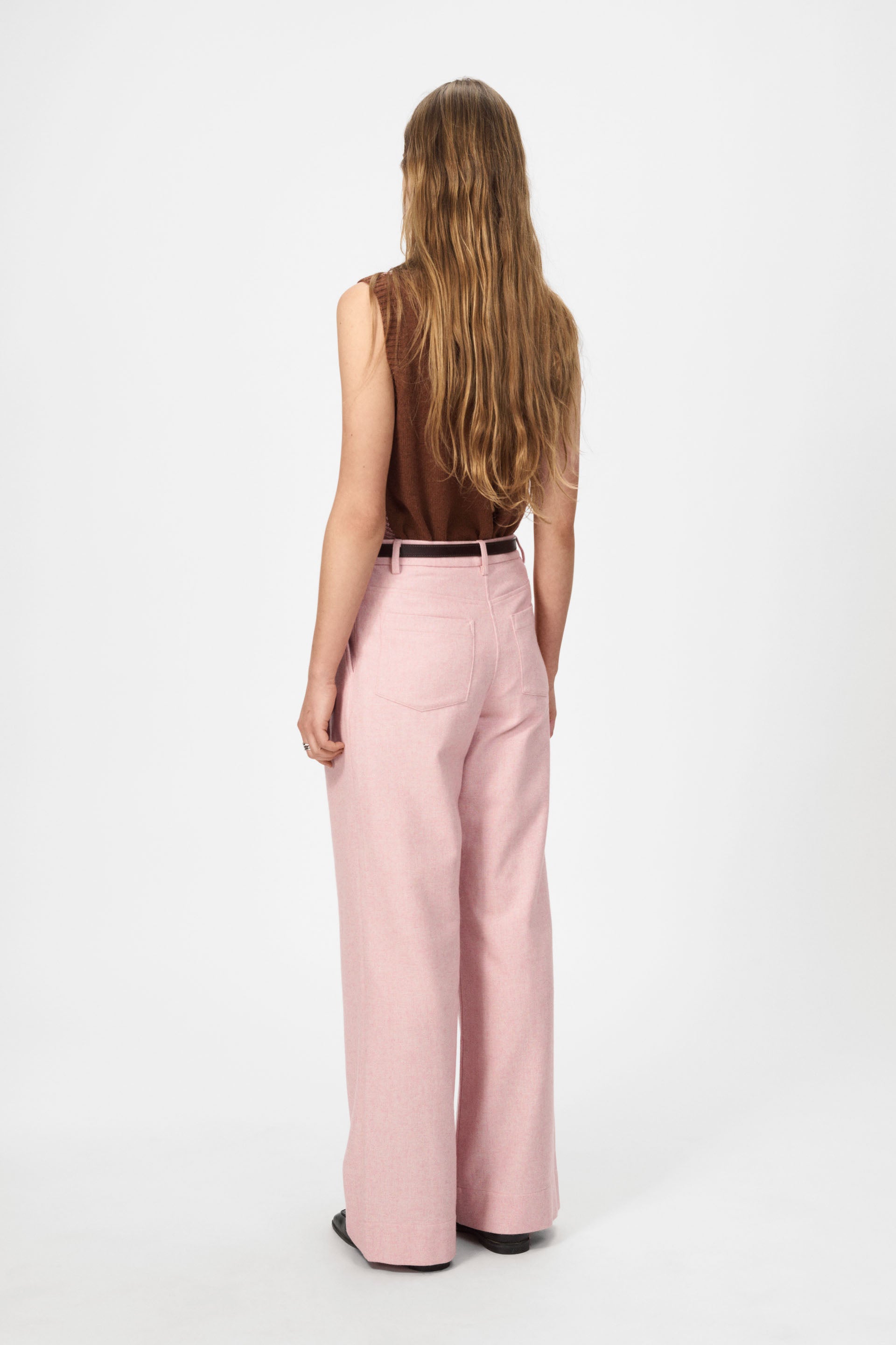 nué notes Malik Vest Vest 914 Chestnut Pink Check