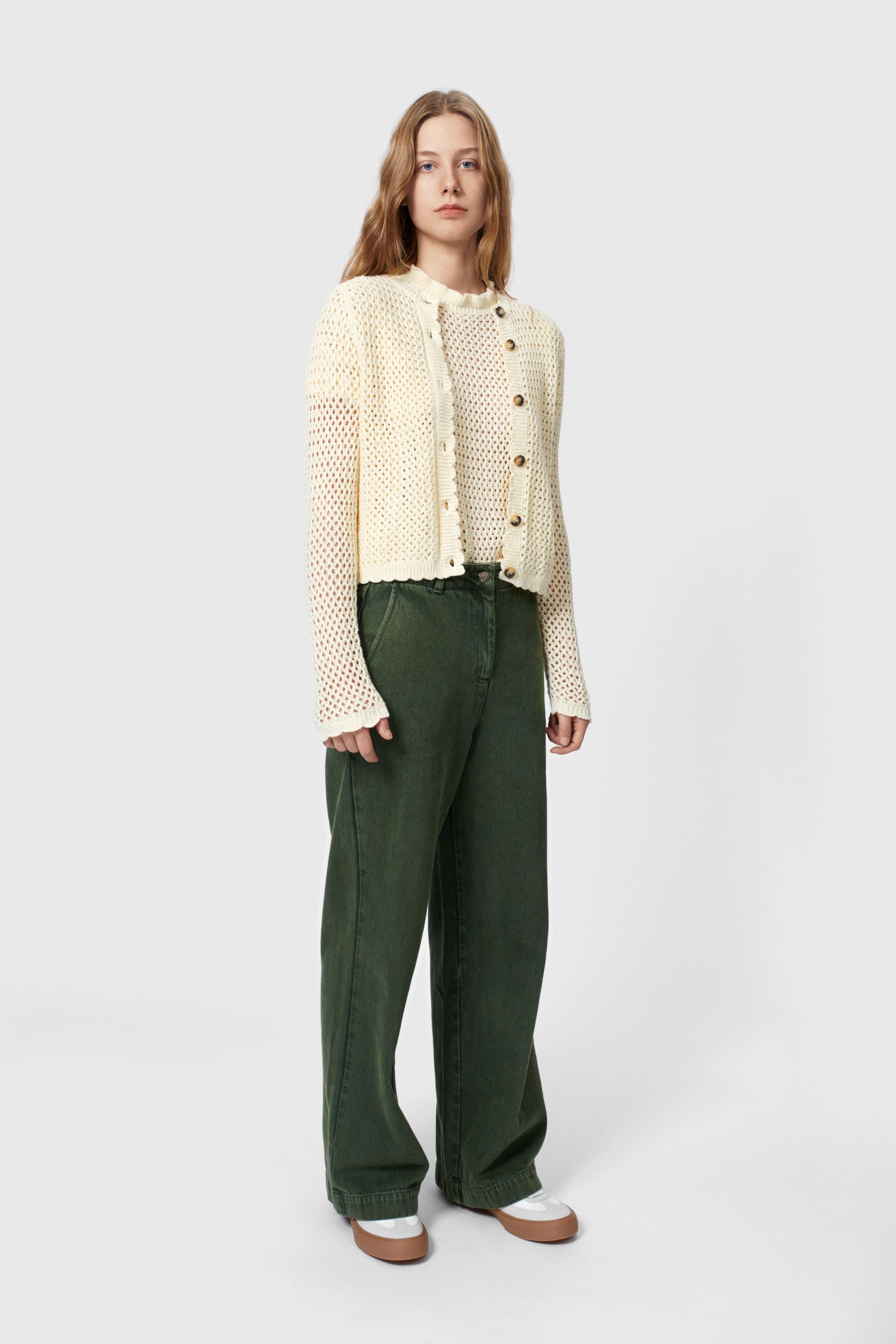 nué notes Manuel Cardigan Knitwear 008 Cloud Cream