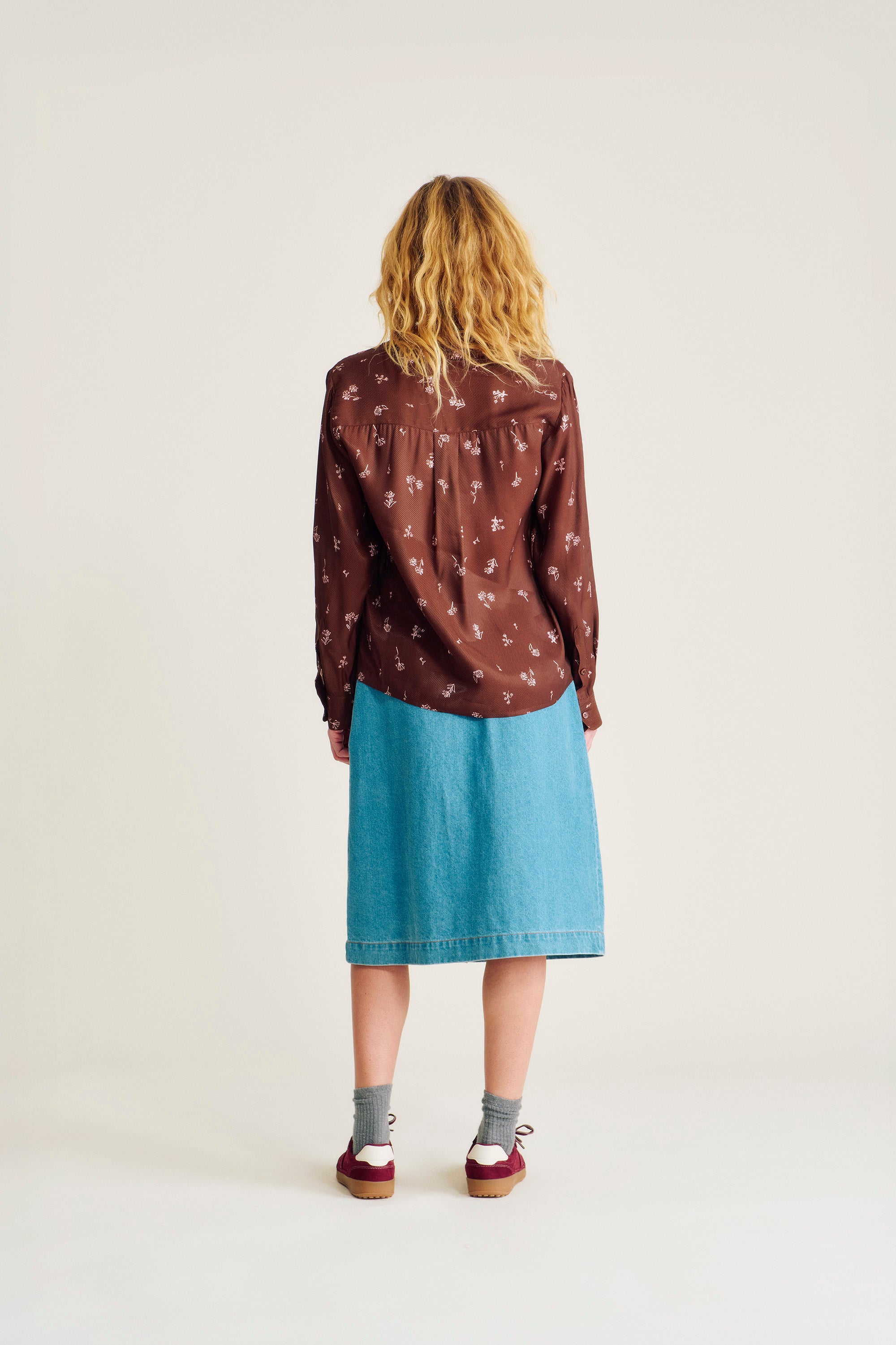 nué notes Marchena Shirt Shirt 769 Potting Soil Floral