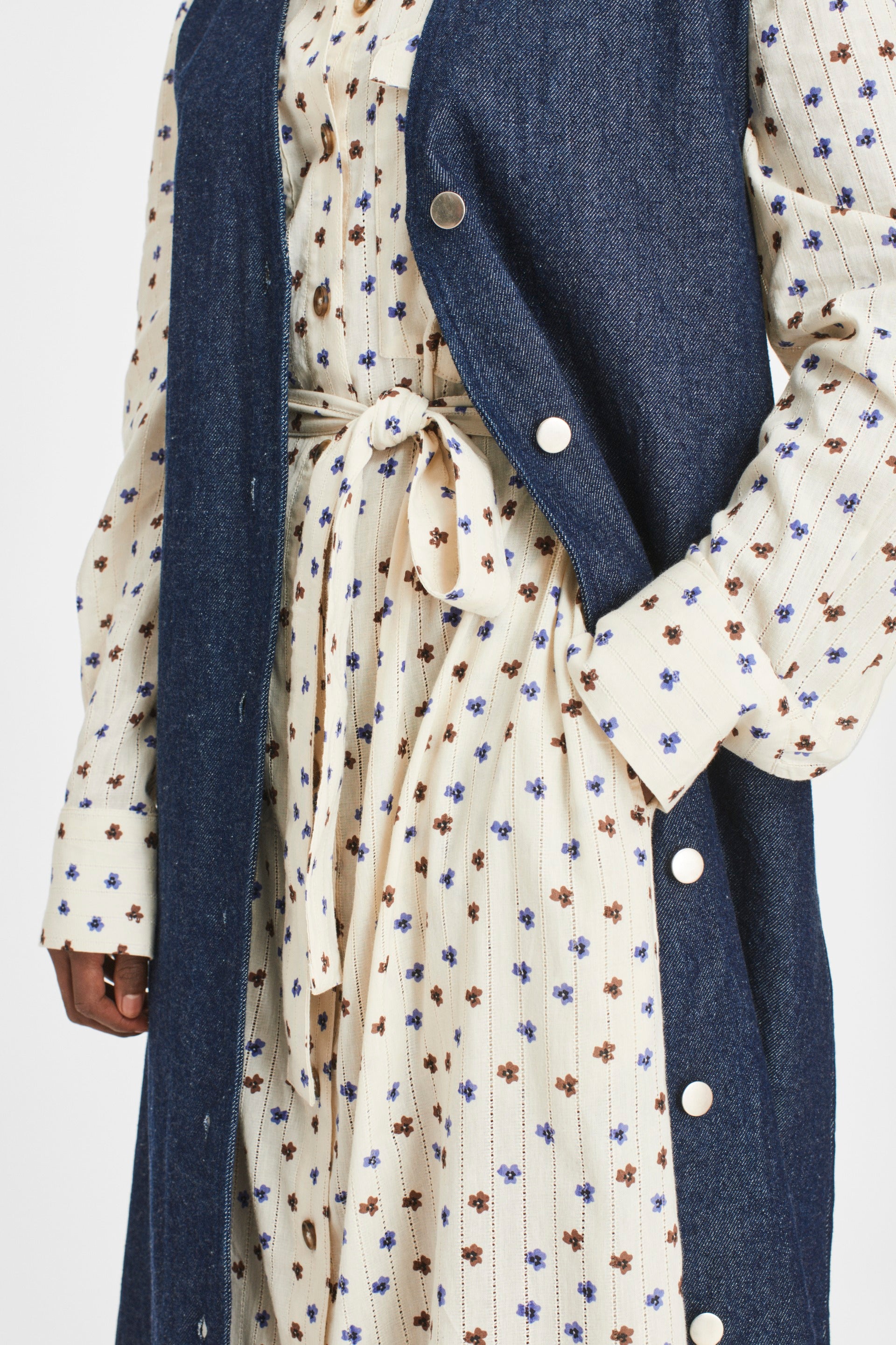 nué notes Maxa Vest OUTERWEAR 447 Dark Denim