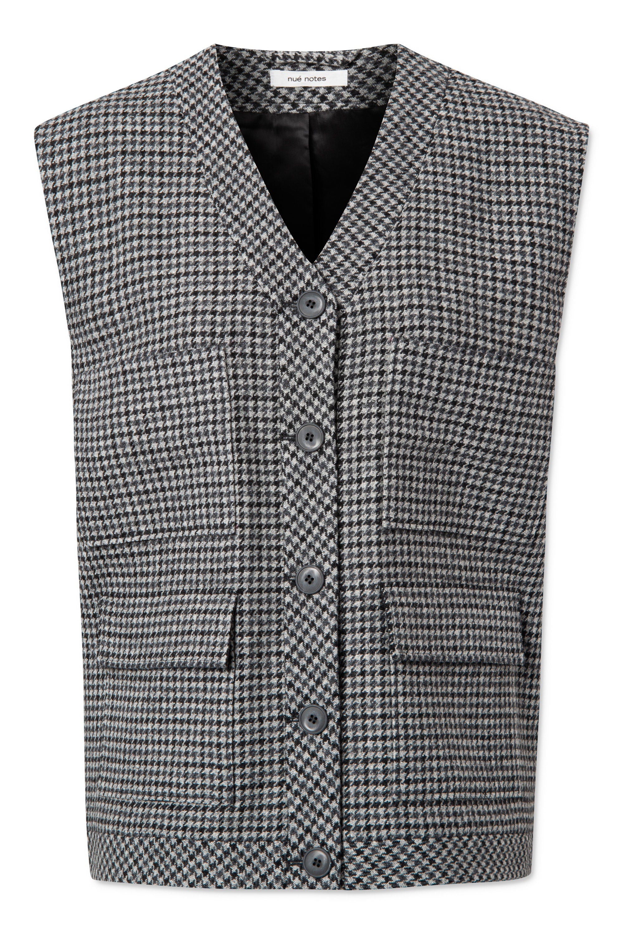 nué notes Milo Waistcoat - Dark Grey Vest 931 Dark Grey