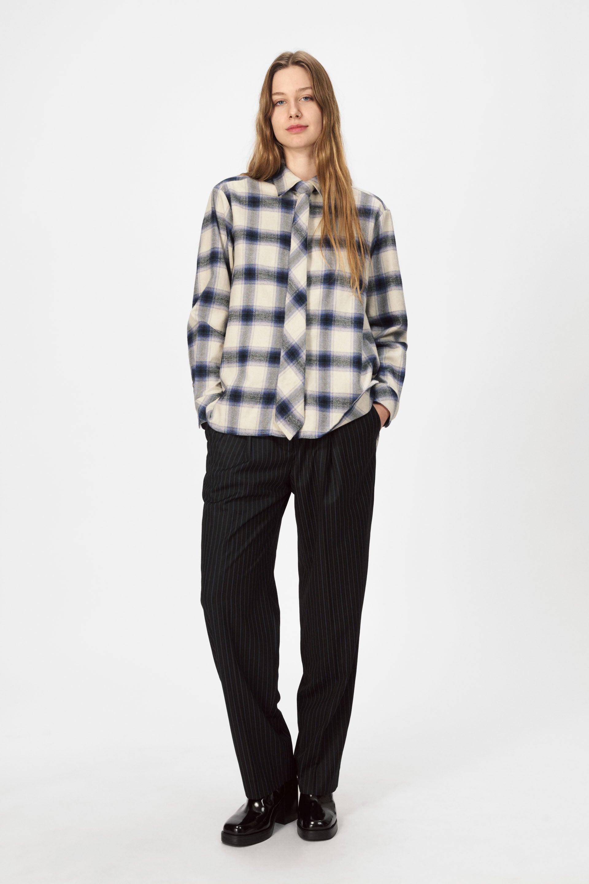 nué notes Montreal Shirt Shirts 969 Navy Multi Check