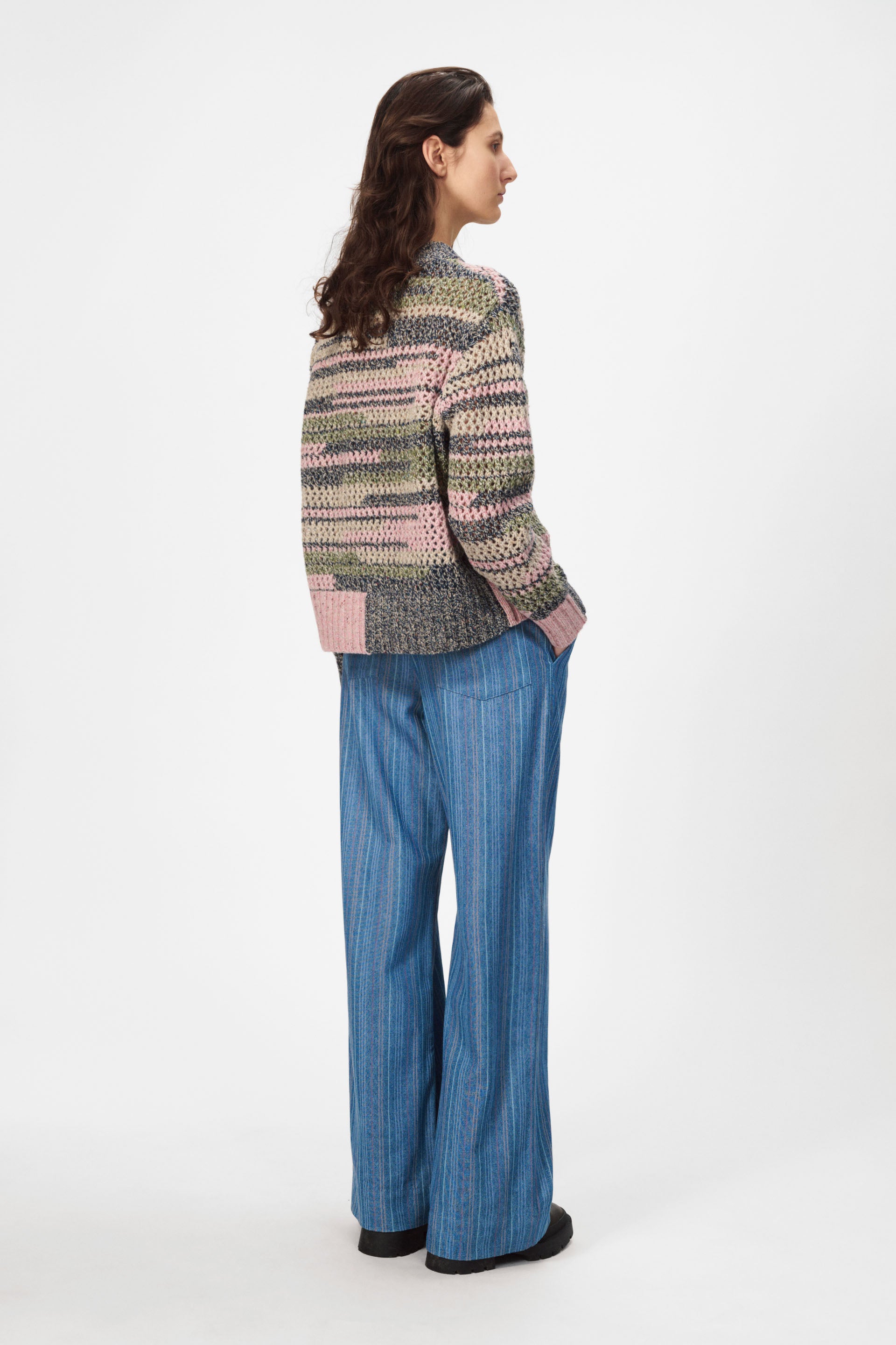 nué notes Mostar Crewneck Pullovers 970 Multi Melange