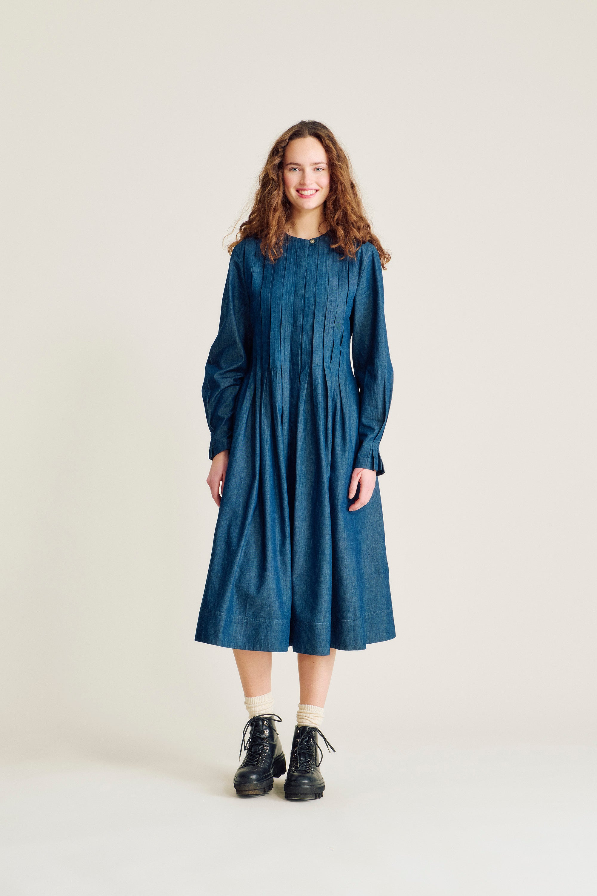 nué notes Nevada Dress Dress 563 Desaturated Denim