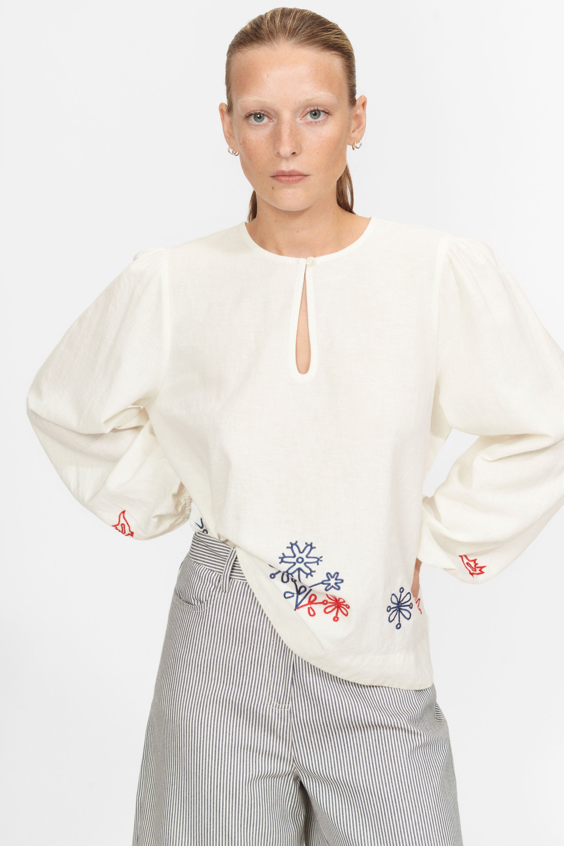 nué notes Oakland Blouse BLOUSES 007 Egret