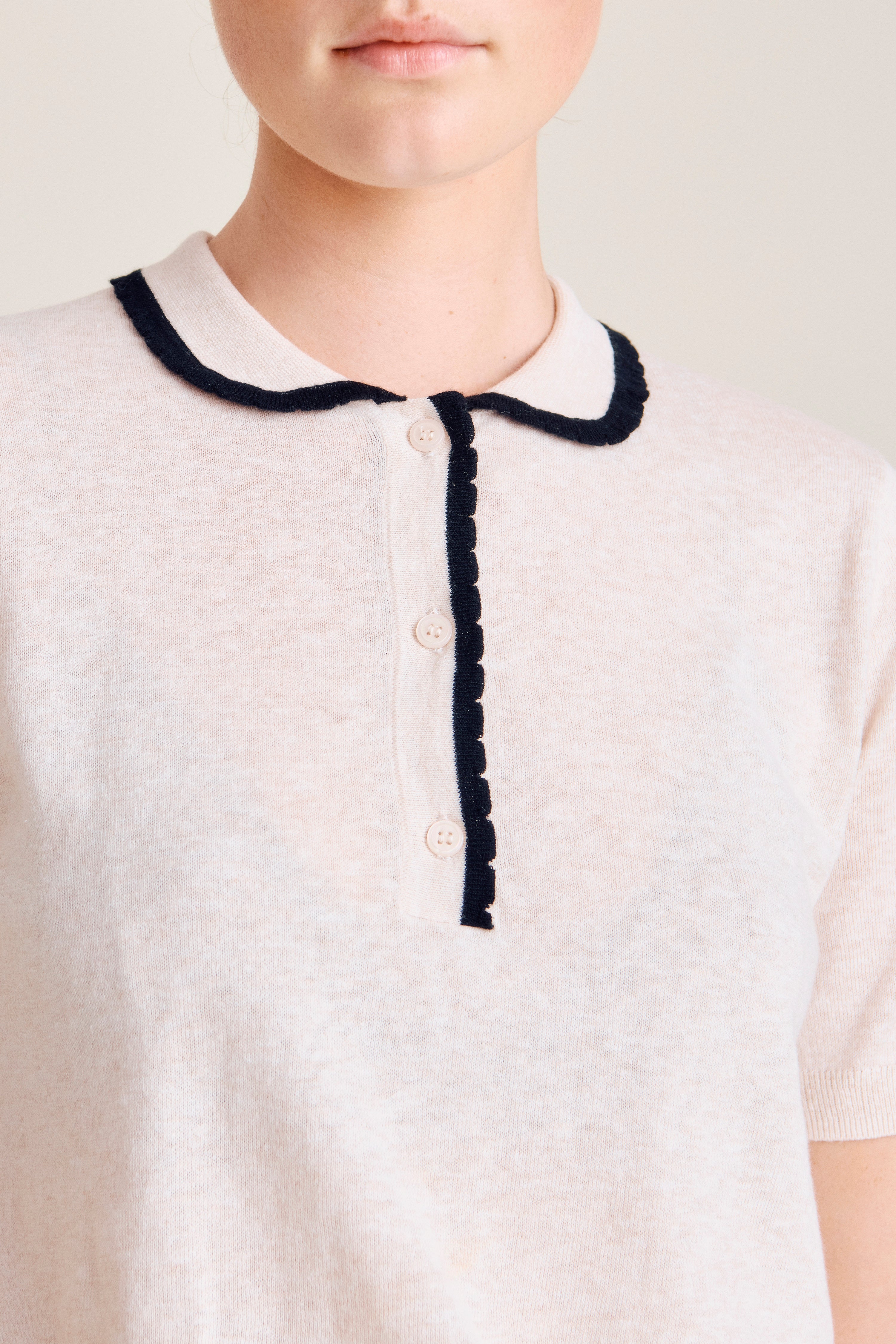 nué notes Ocean Poloshirt Poloshirt 016 Parchment