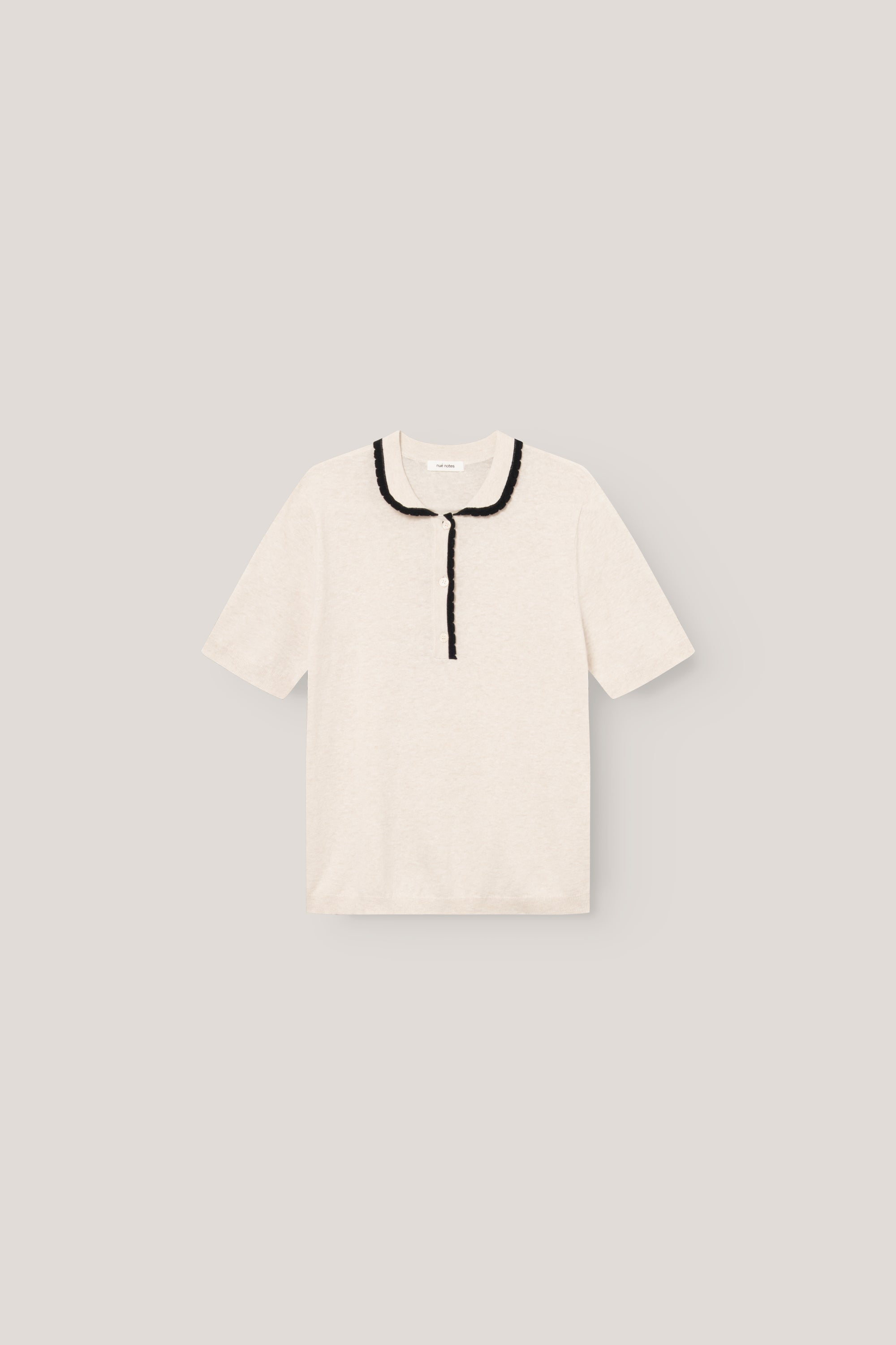 nué notes Ocean Poloshirt Poloshirt 016 Parchment