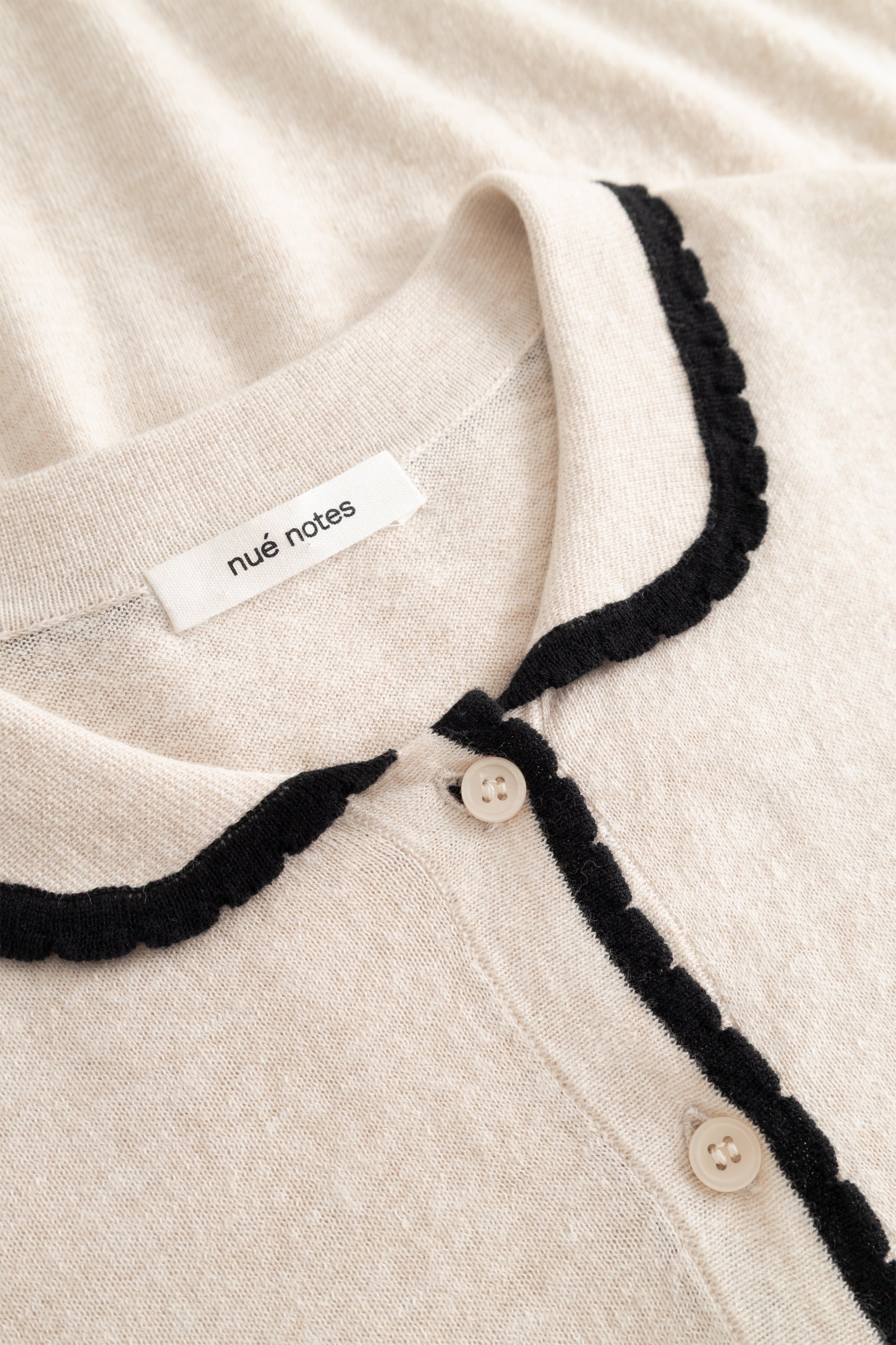 nué notes Ocean Poloshirt Poloshirt 016 Parchment