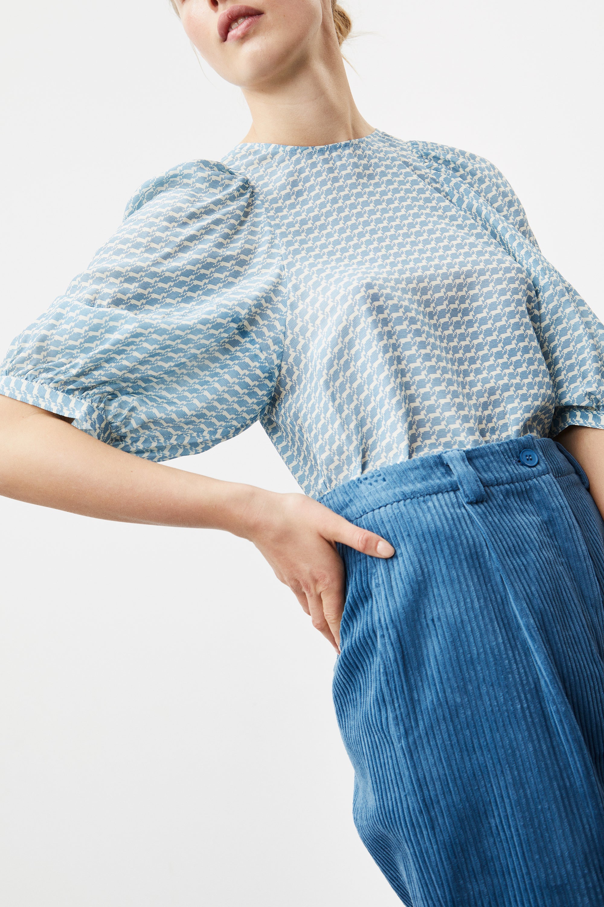 nué notes Paustian Blouse - Provincial Blue BLOUSES 466 Provincial Blue