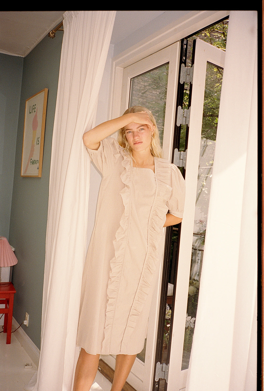 nué notes Pippa Dress - Doeskin Dresses 023 Doeskin