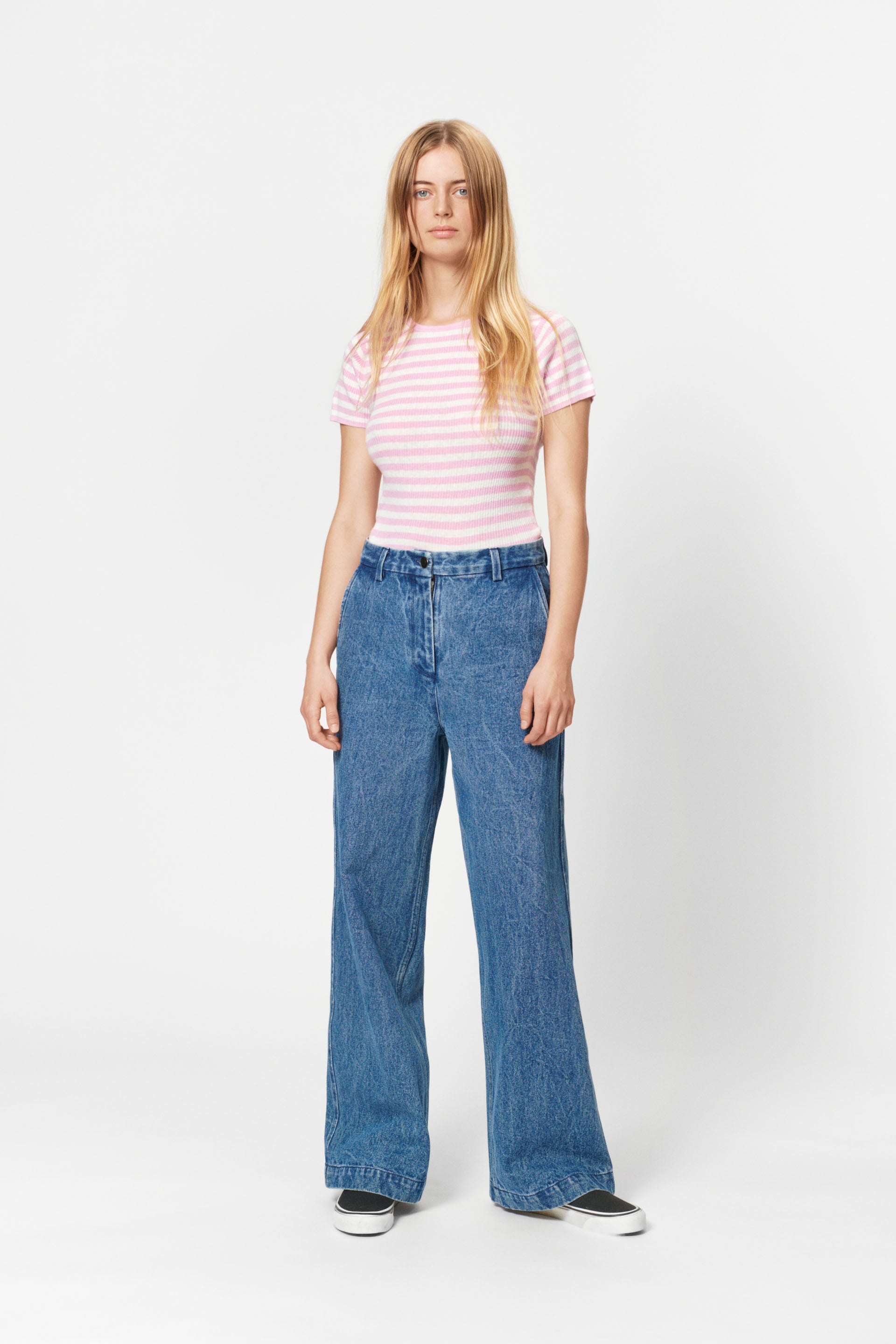 nué notes Porter Pants  406 Denim Blue