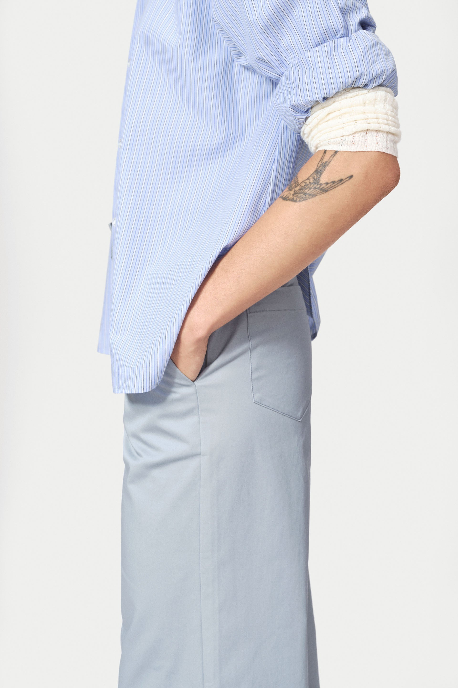nué notes Porter Pants Pants 545 Blue Shadow