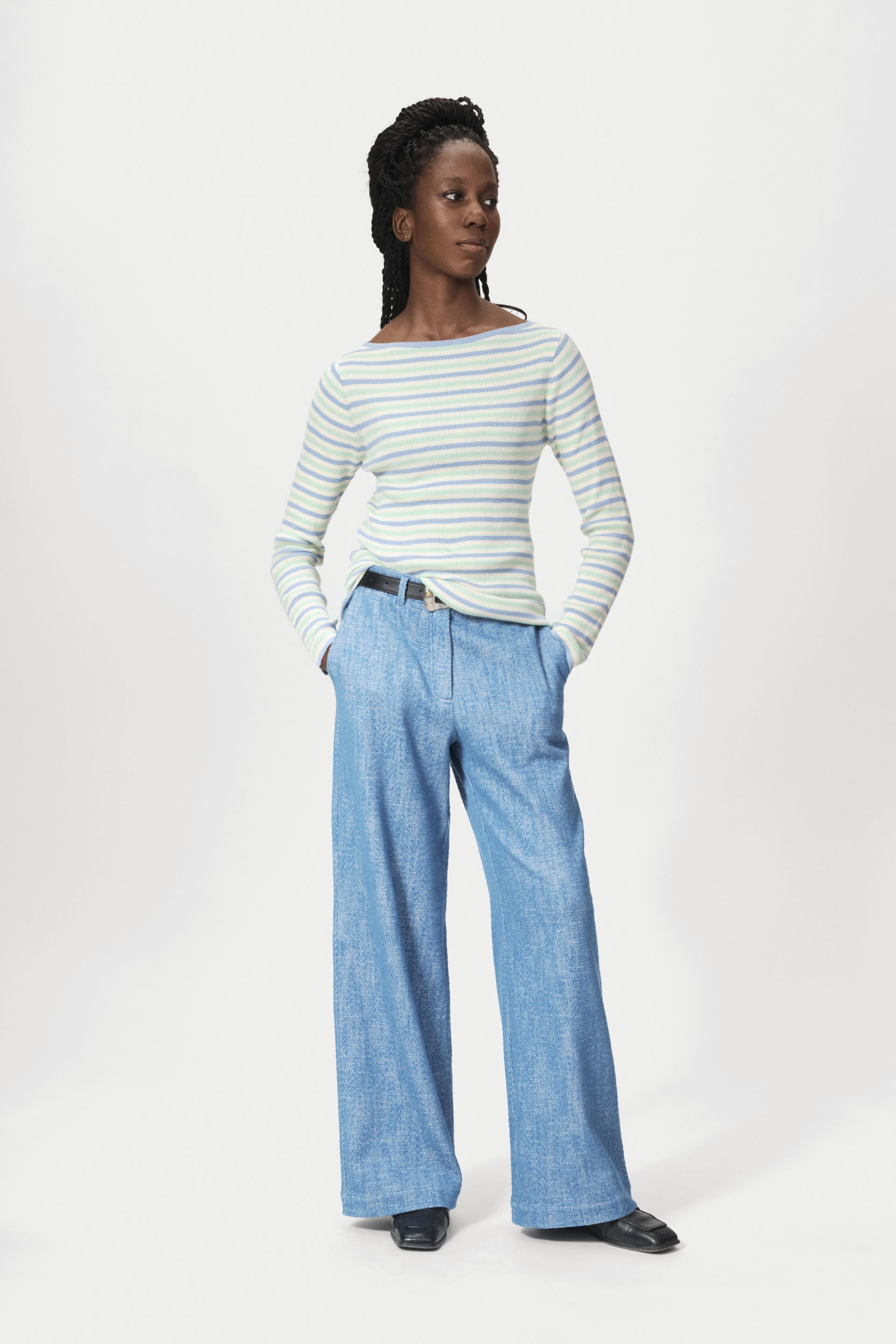 nué notes Porter Pants Pants 556 Federal Blue