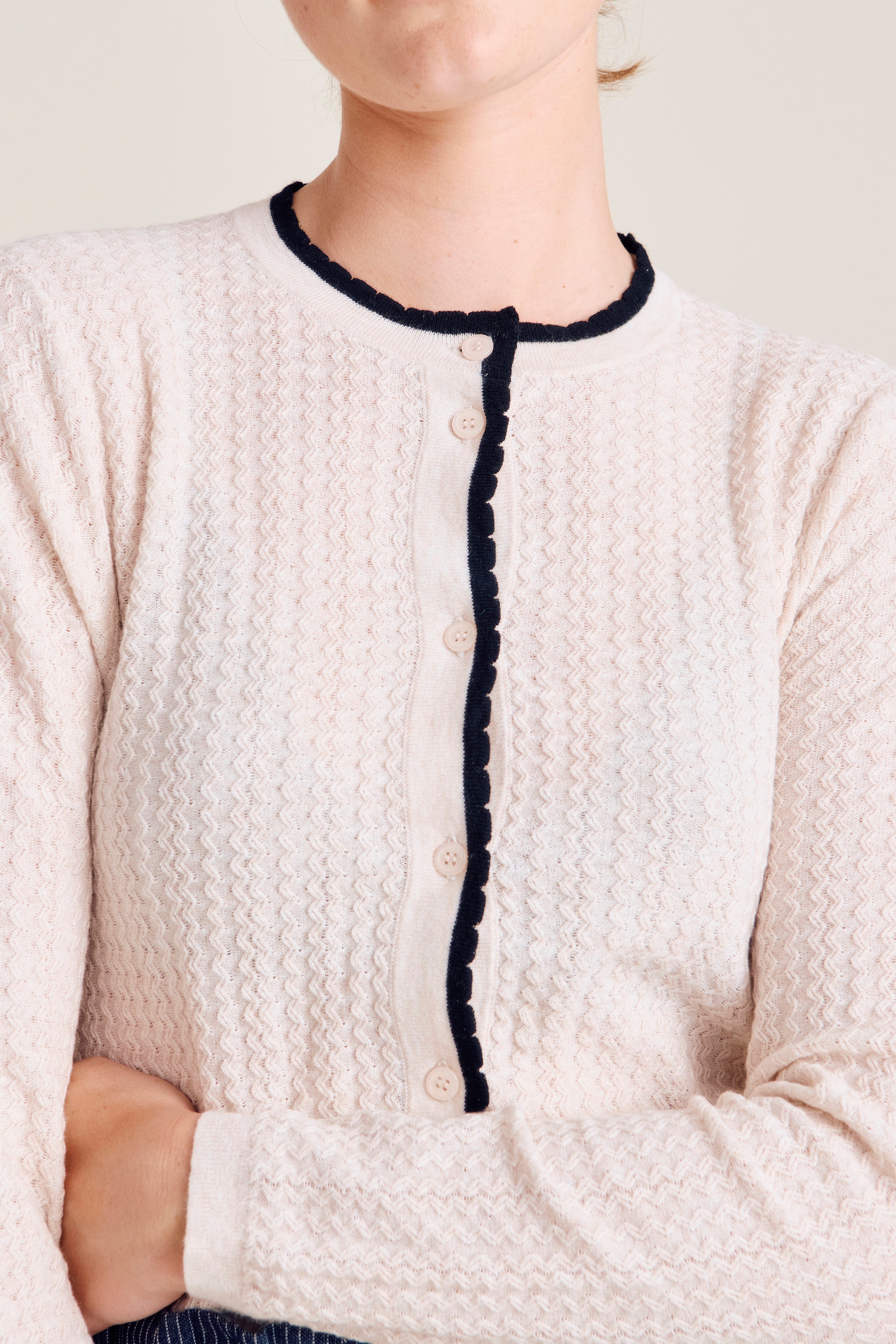 nué notes Quincy Cardigan Cardigan 016 Parchment