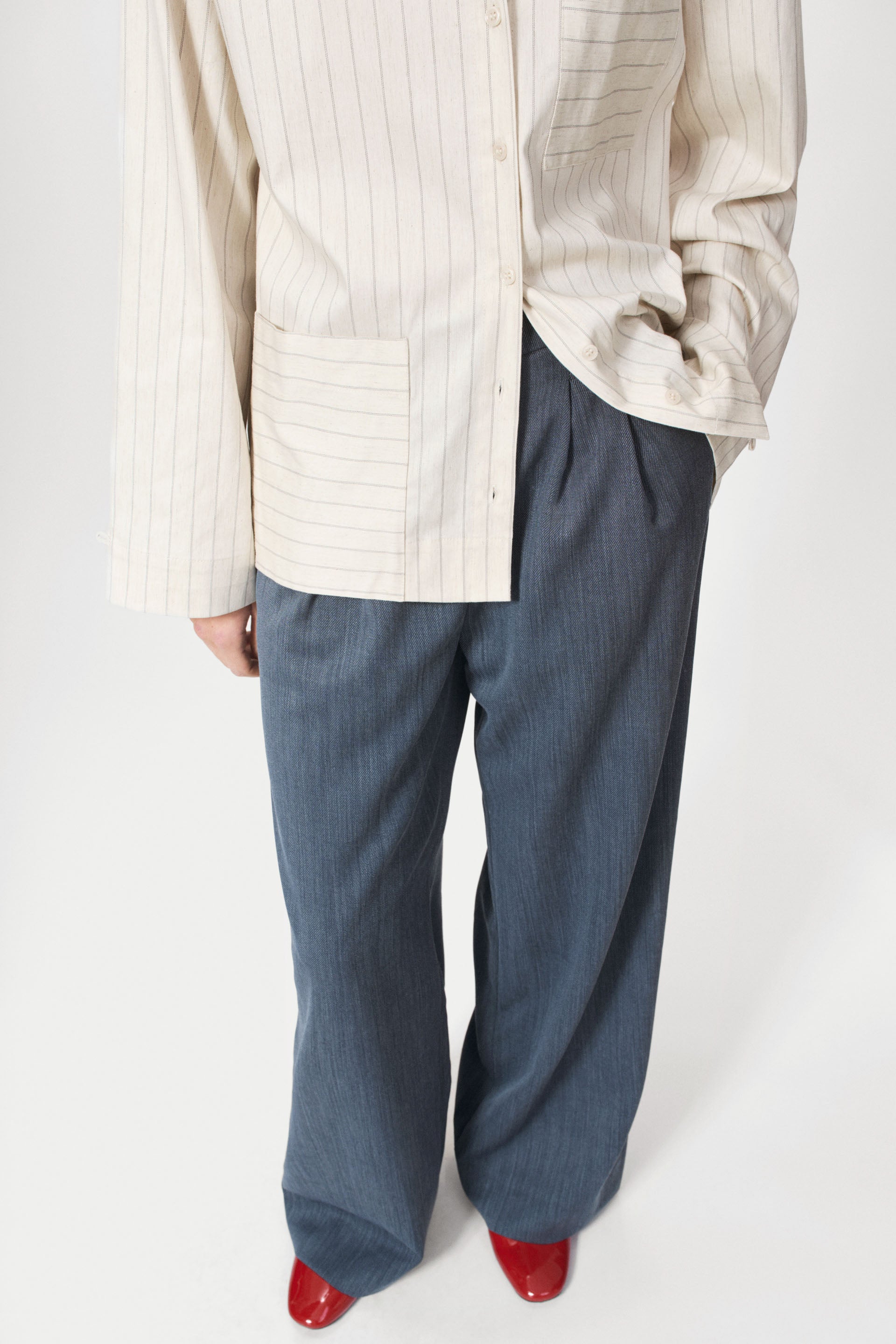 nué notes Russell Pants Pants 065 Blueish Grey