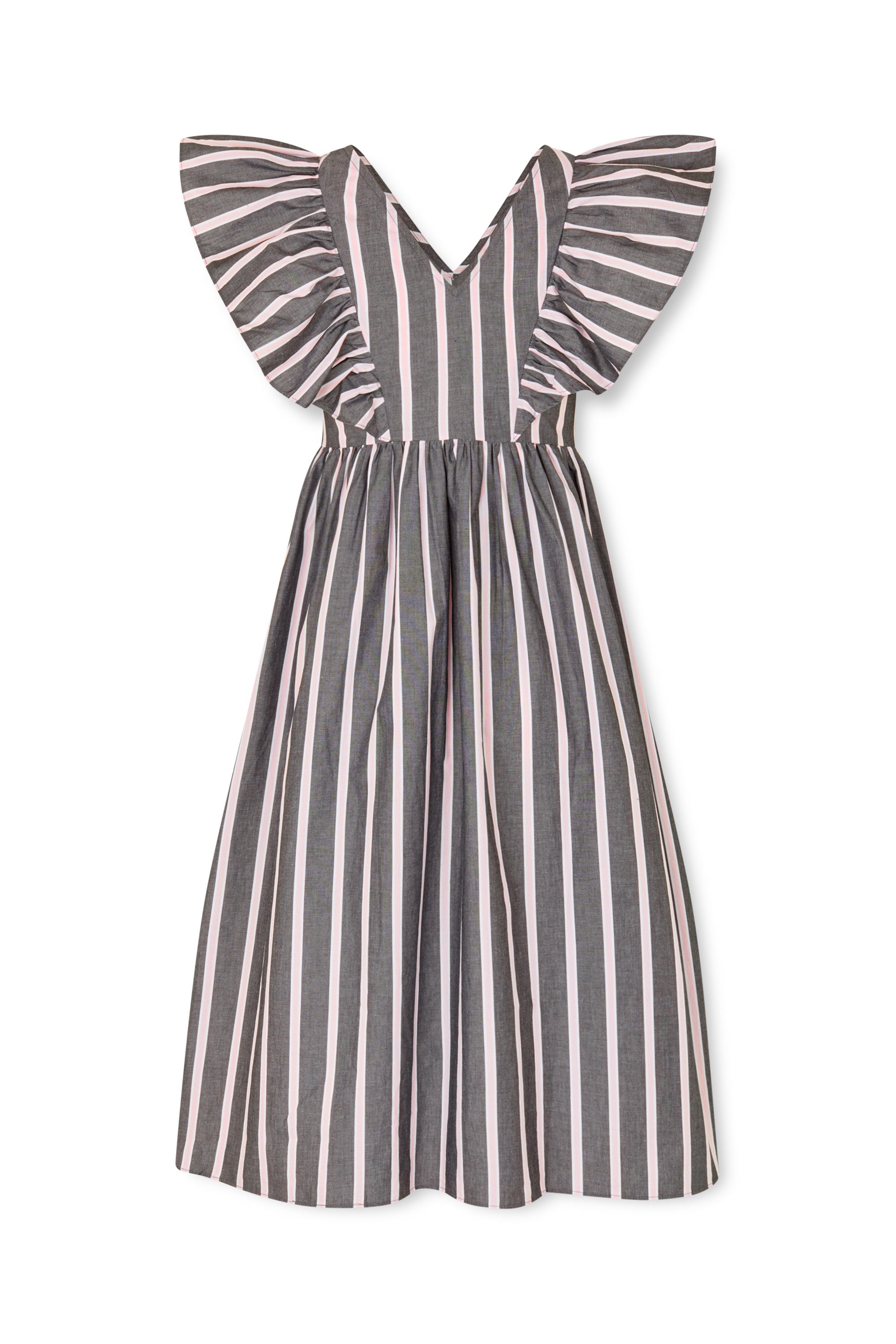 nué notes Salina Dress Dresses 954 Black Pink Stripe