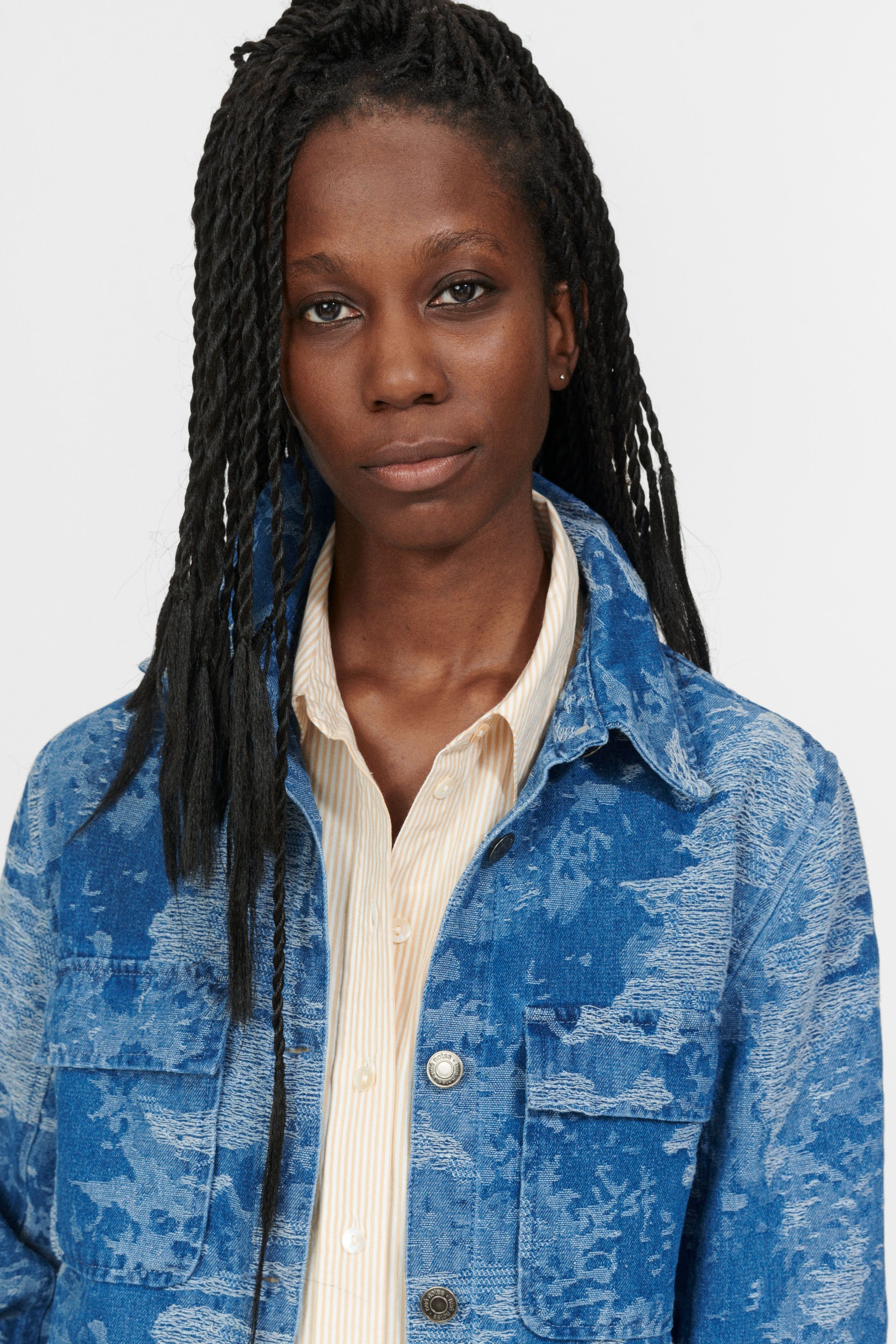 nué notes Sanibel Shirt SHIRTS 957 Denim Blue Jacquard