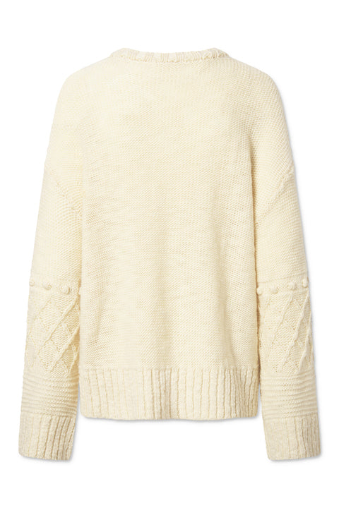 nué notes Sergio Crewneck KNITWEAR 007 Egret