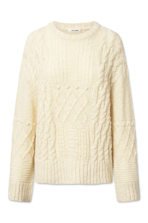 nué notes Sergio Crewneck KNITWEAR 007 Egret