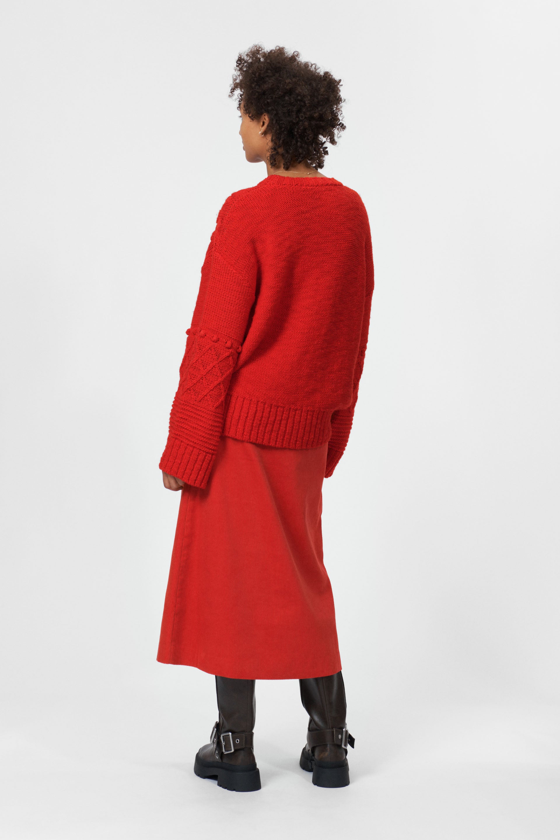 nué notes Sergio Crewneck KNITWEAR 378 High Risk Red