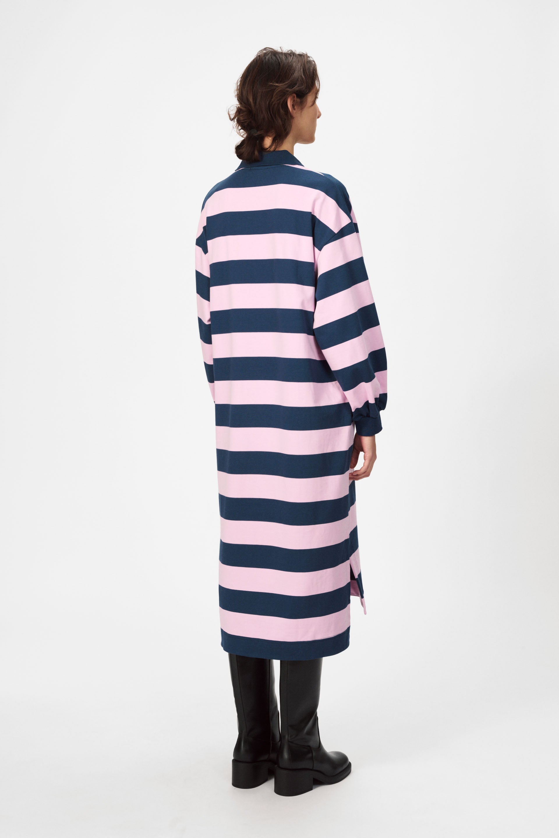 nué notes Sibiu Dress Dresses 967 Navy Pink Stripe