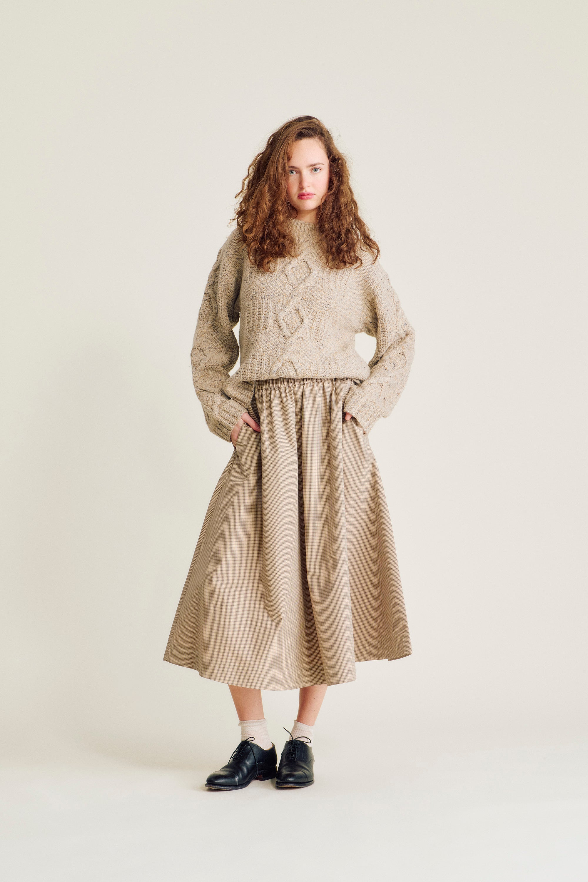 nué notes Smith Skirt Skirt 187 Camel Check