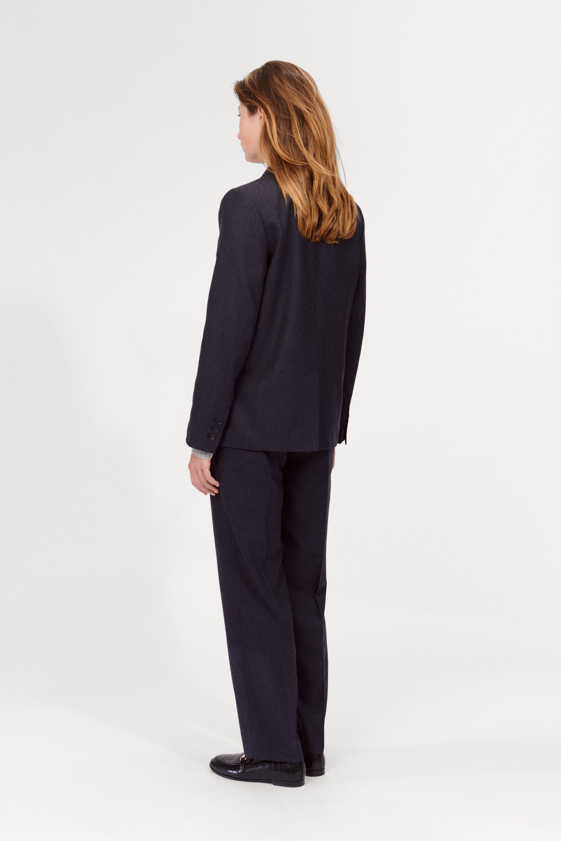 nué notes Sydney Blazer Blazers 048 Slate Grey Stripe