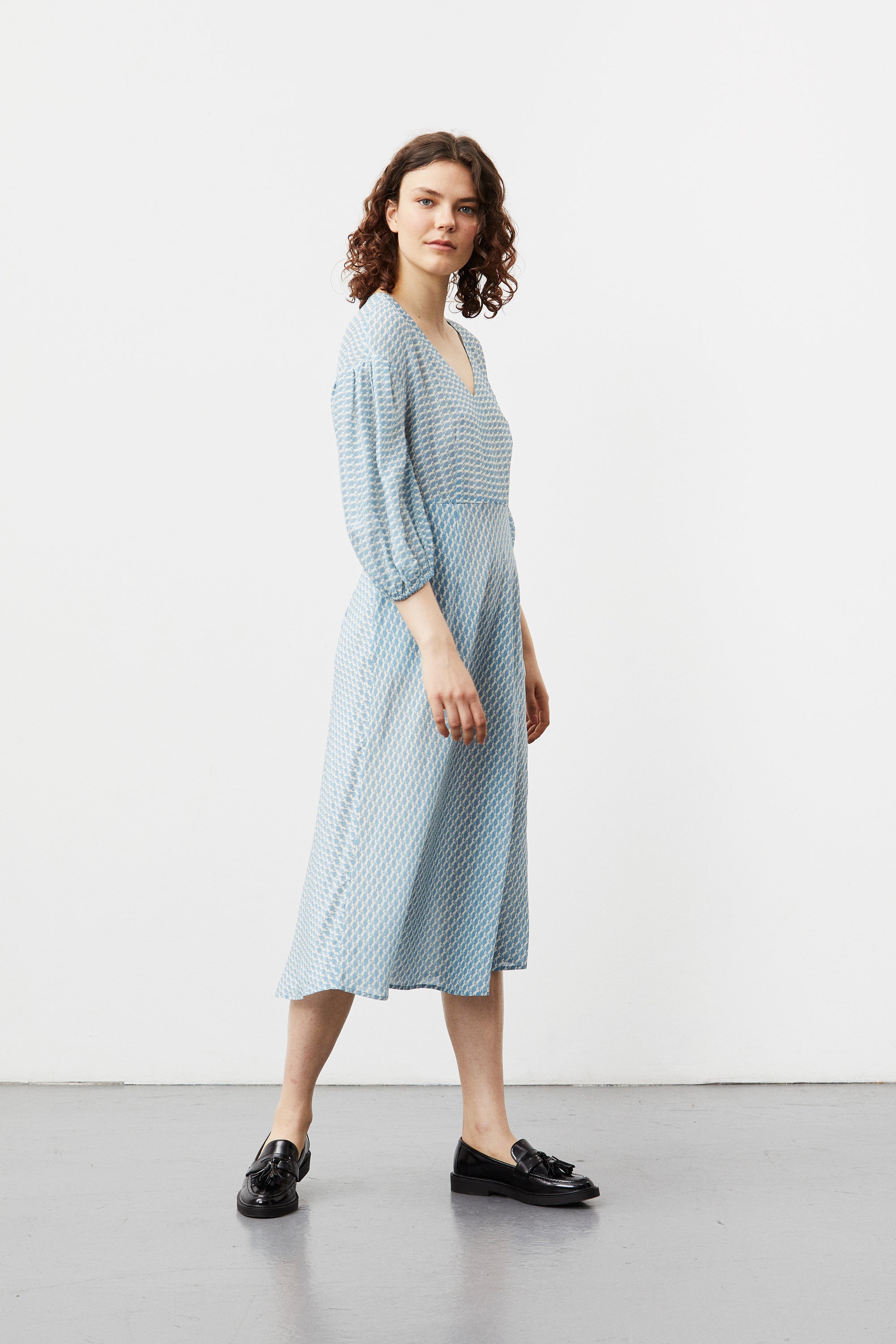 nué notes Sylvester Dress - Provincial Blue DRESSES 466 Provincial Blue