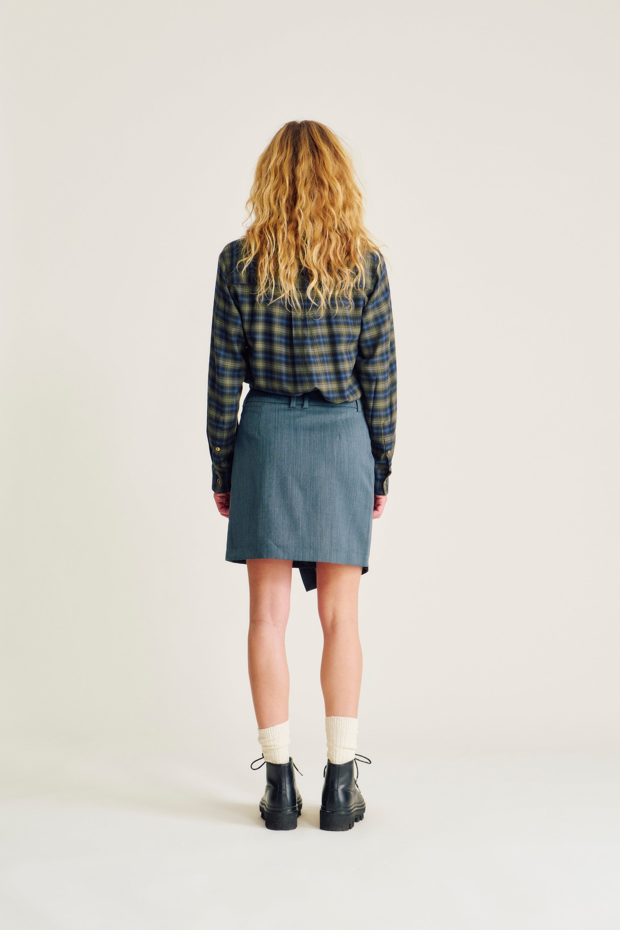 nué notes Tampere Skirt Skirt 065 Blueish Grey