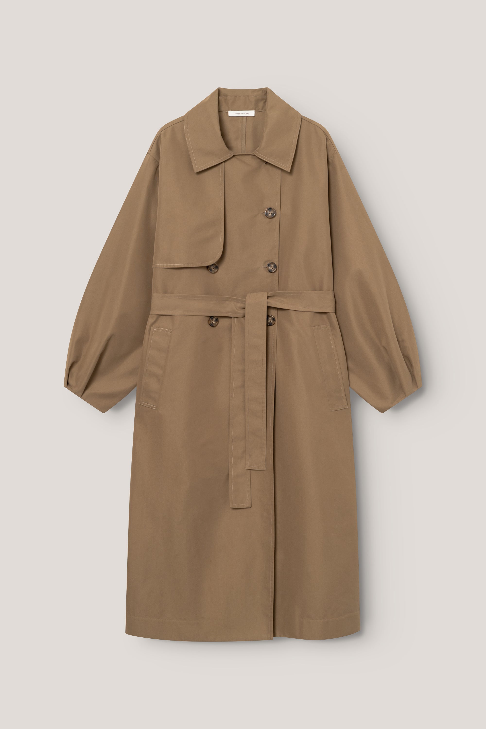 nué notes Tinaco Trenchcoat Coats 830 Soil Brown