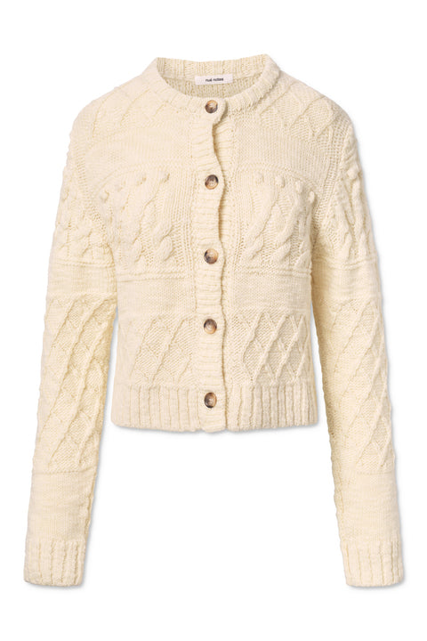 nué notes Tripp Cardigan Knitwear 007 Egret