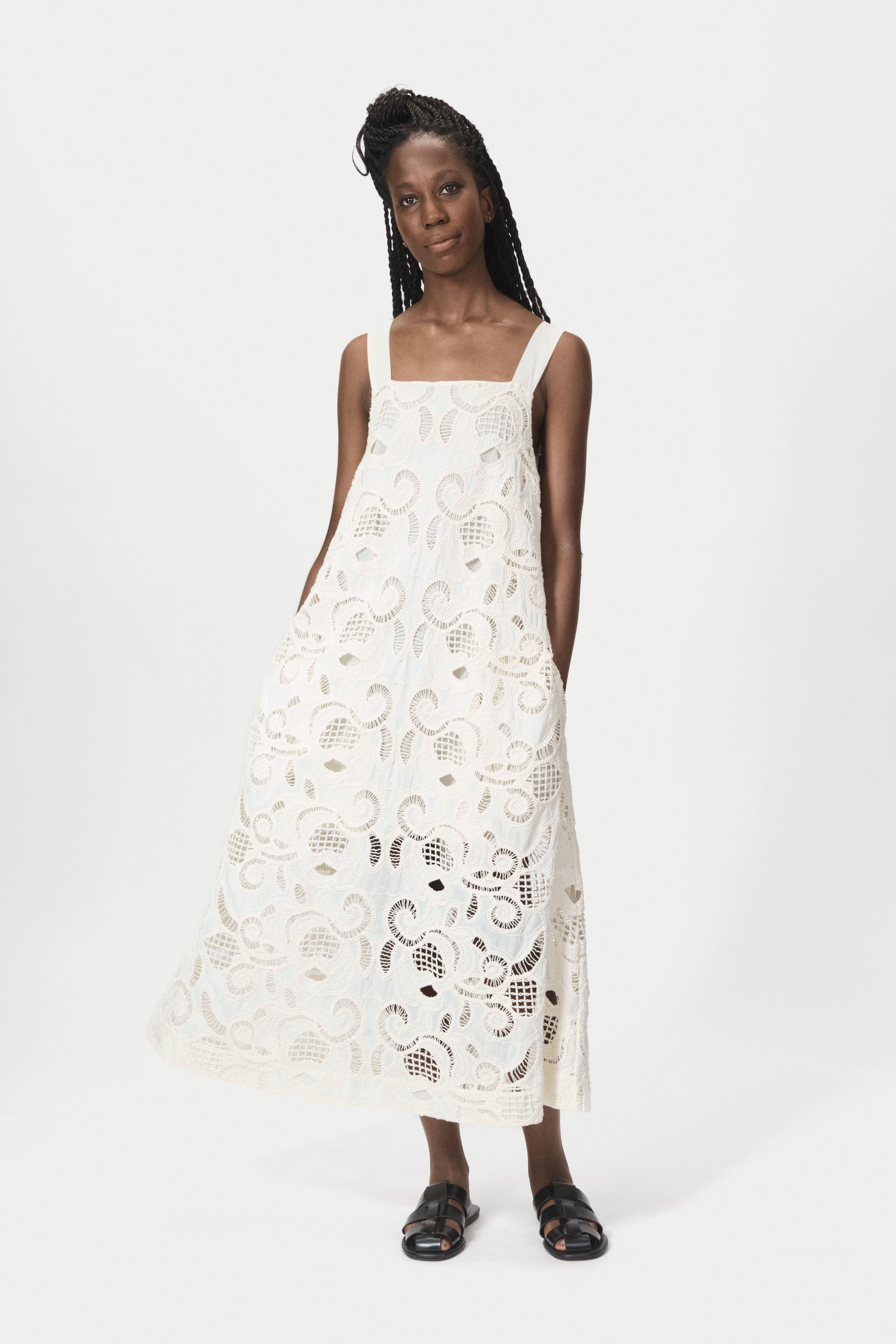 nué notes Valencia Dress Dresses 007 Egret