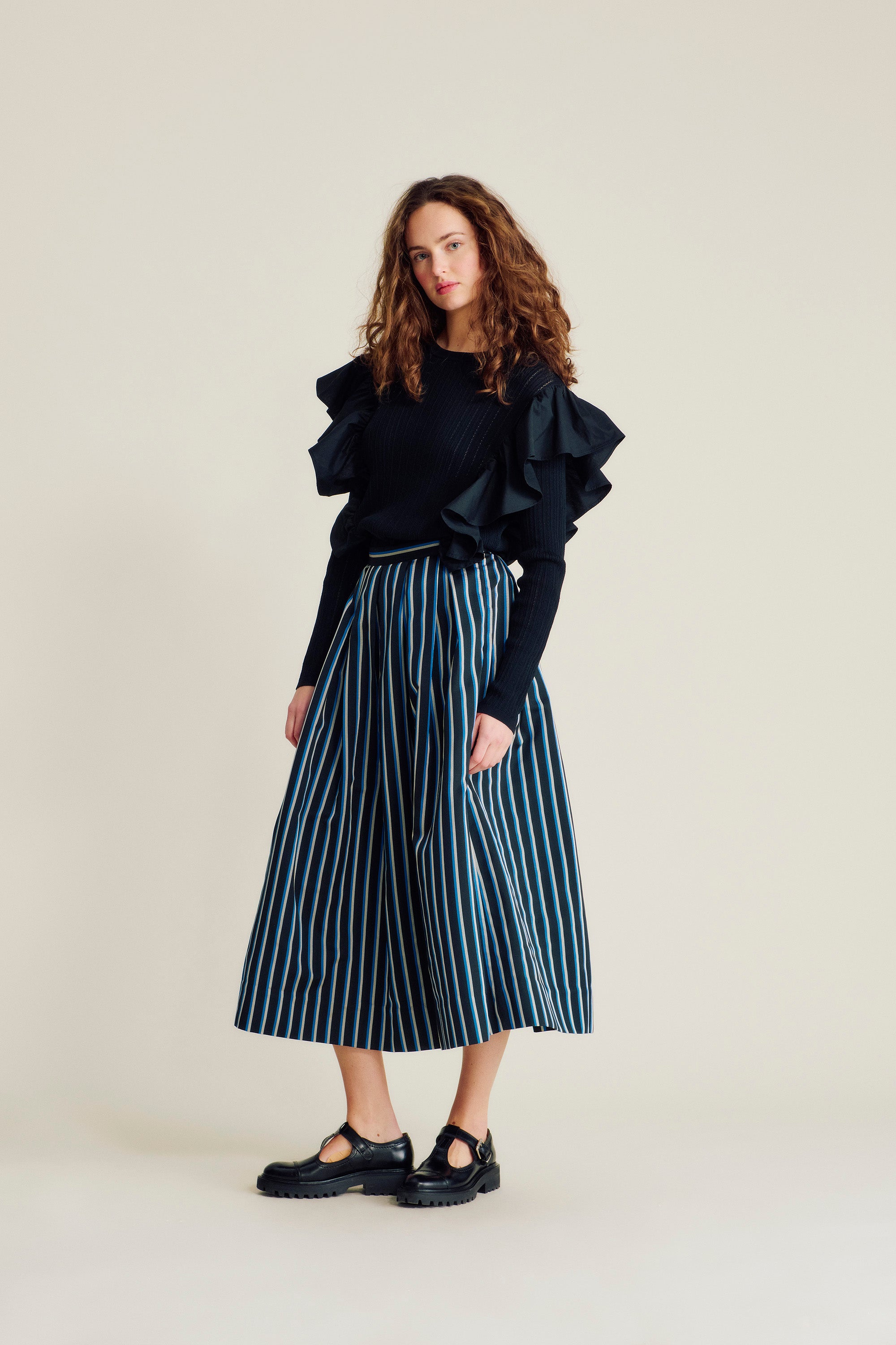 nué notes Vardo Blouse Top 999 Black